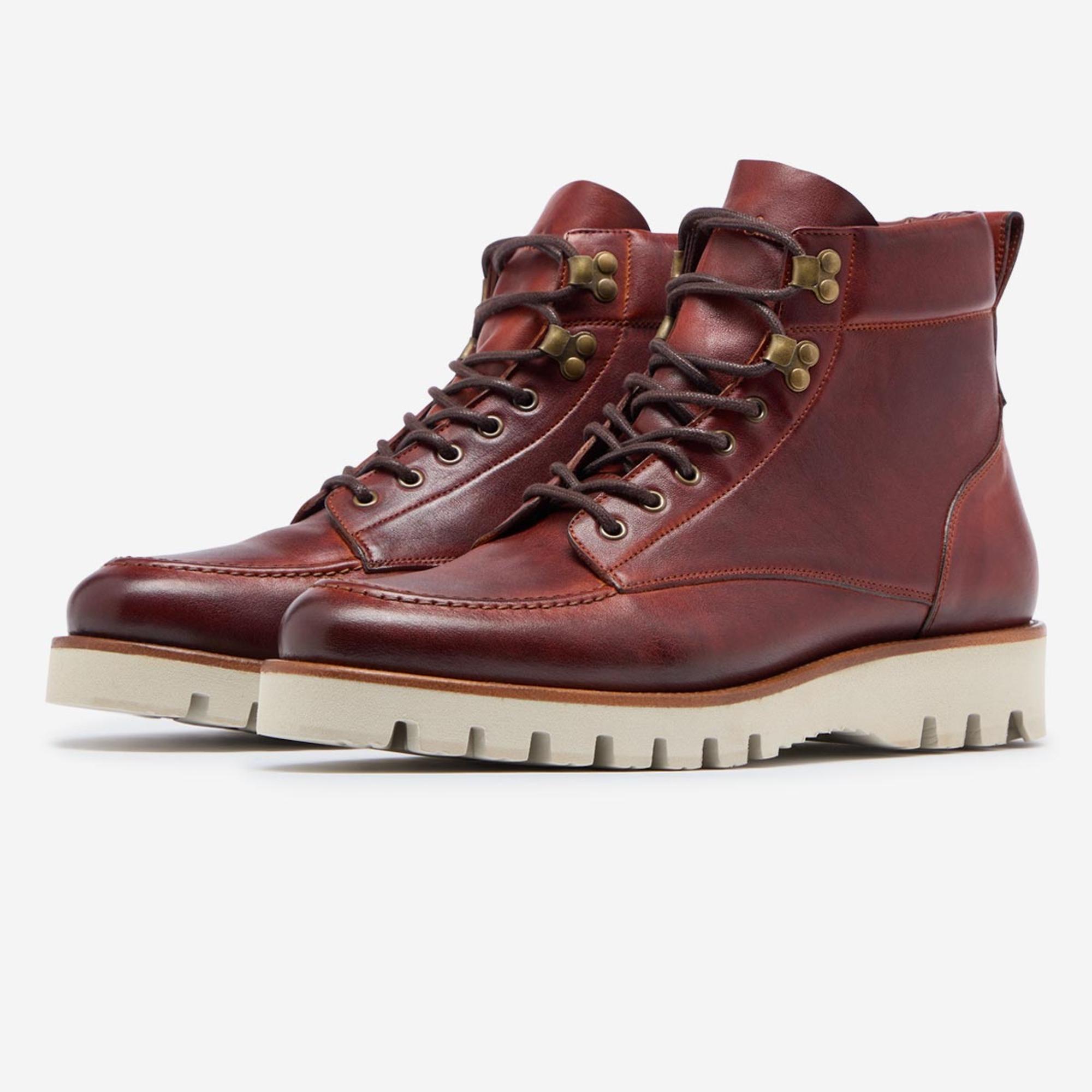 Product image 2 of 5 of Oliver Sweeney Men's Bolhas Dip Dyed Calf Leather Moc Toe Boots - Tan