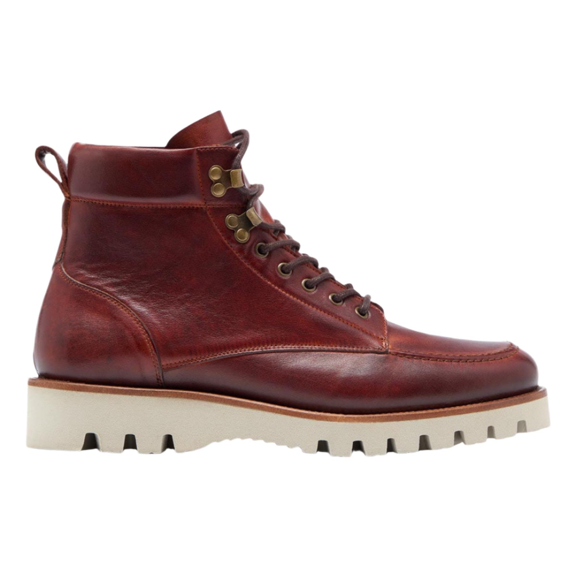 Product image 1 of 5 of Oliver Sweeney Men's Bolhas Dip Dyed Calf Leather Moc Toe Boots - Tan