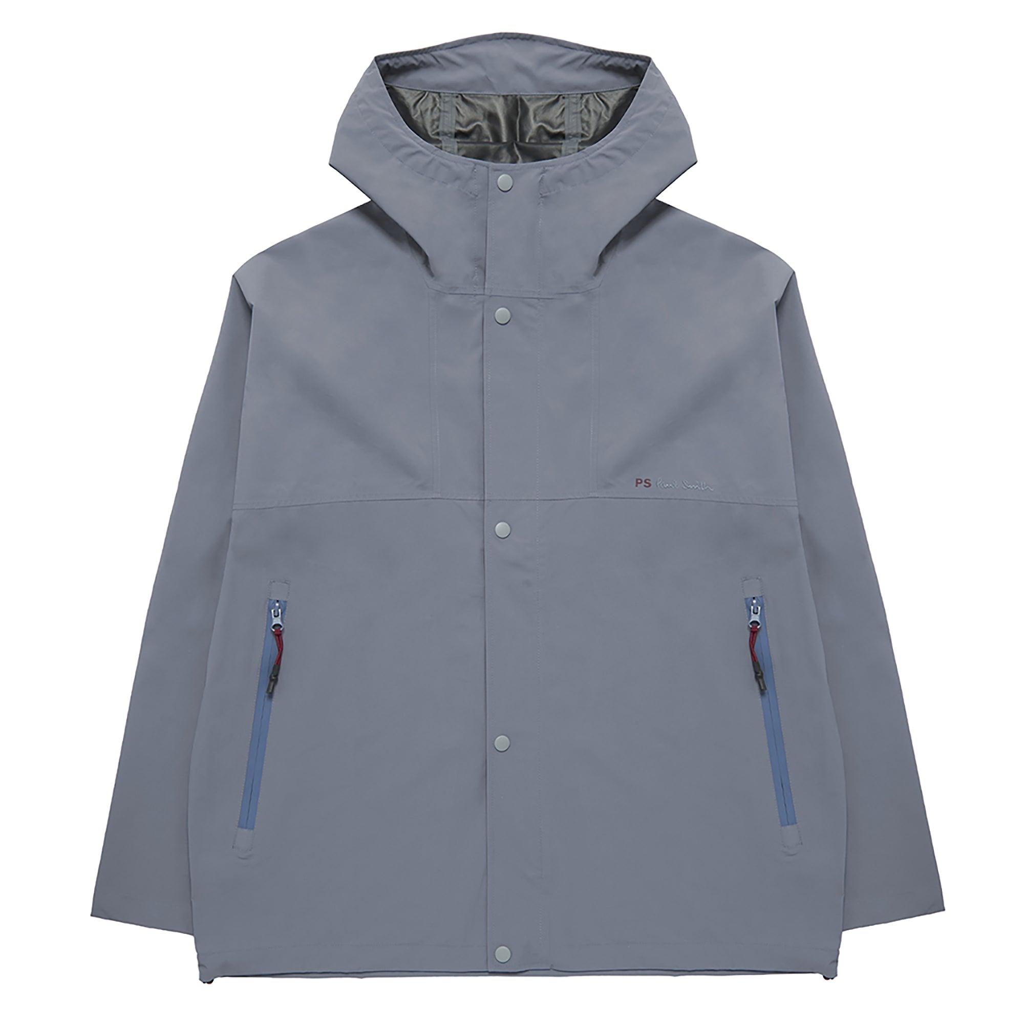 Product image 1 of 5 of PS By Paul Smith Men's Recycled-Polyester Hooded Jacket - Slate Grey