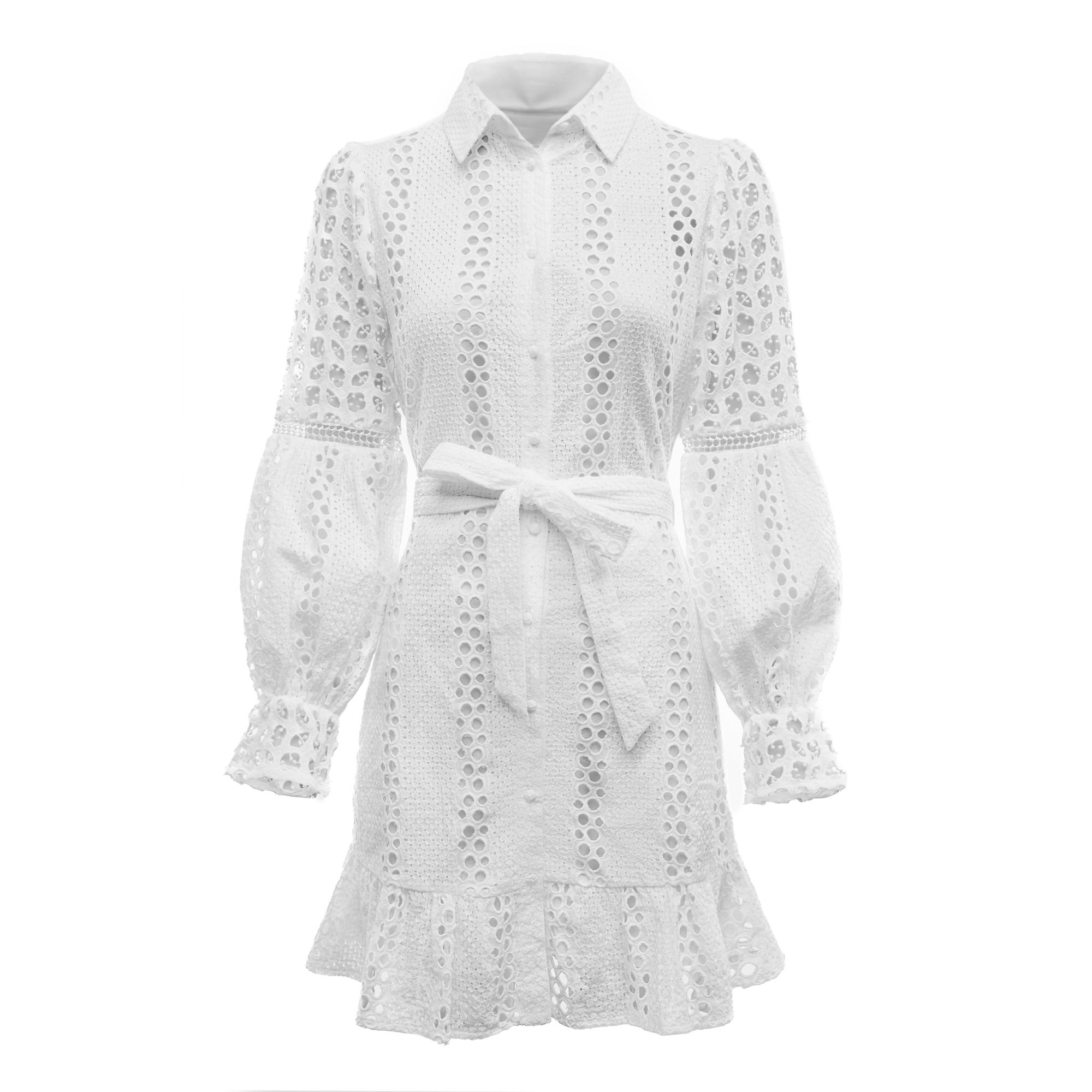 Product image 1 of 11 of Holland Cooper Women's Broderie Lace Dress - White