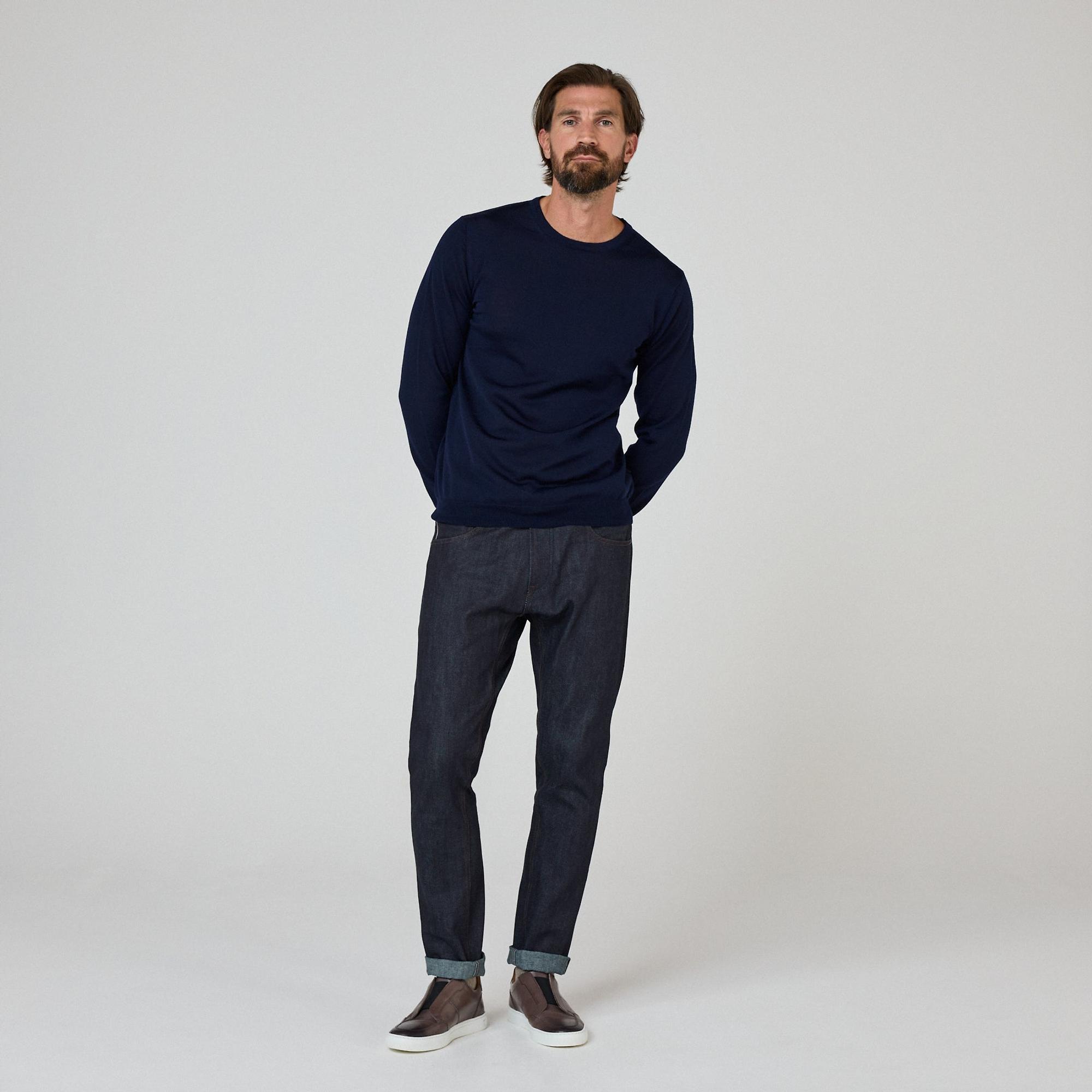 Product image 5 of 8 of Oliver Sweeney Men's Camber Jumper - Navy