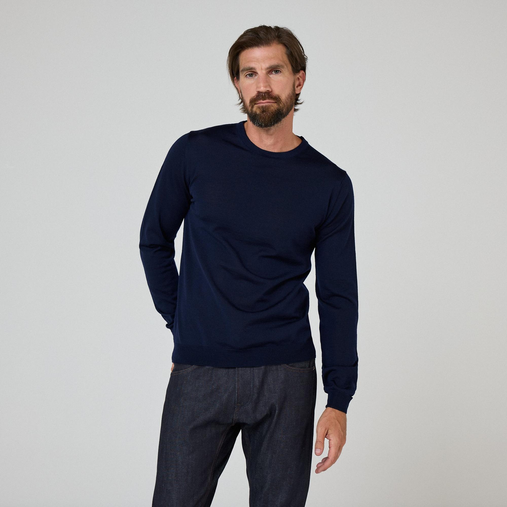 Product image 2 of 8 of Oliver Sweeney Men's Camber Jumper - Navy