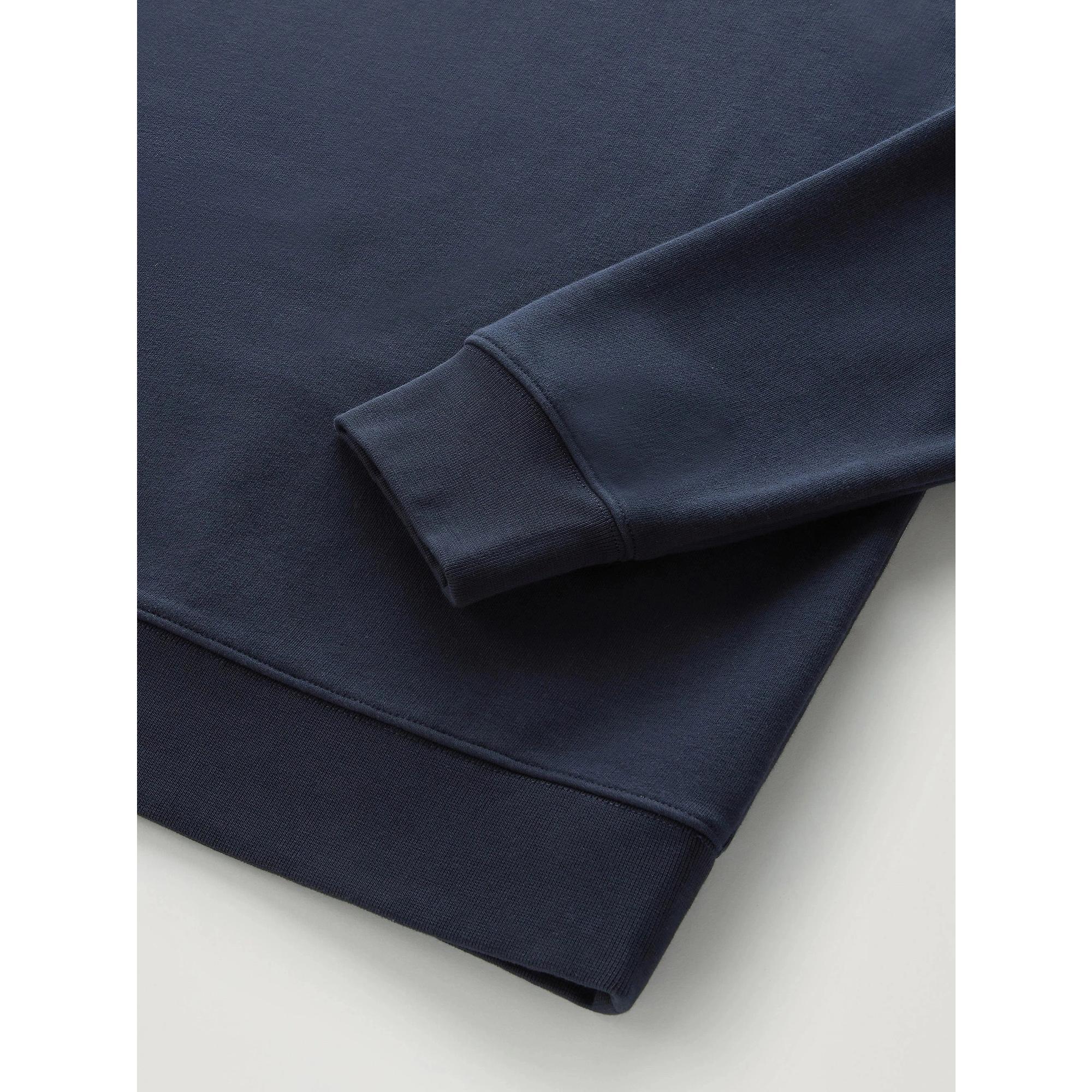 Product image 6 of 8 of Woolrich Men's Logo Script Cotton Fleece Crewneck - Melton Blue