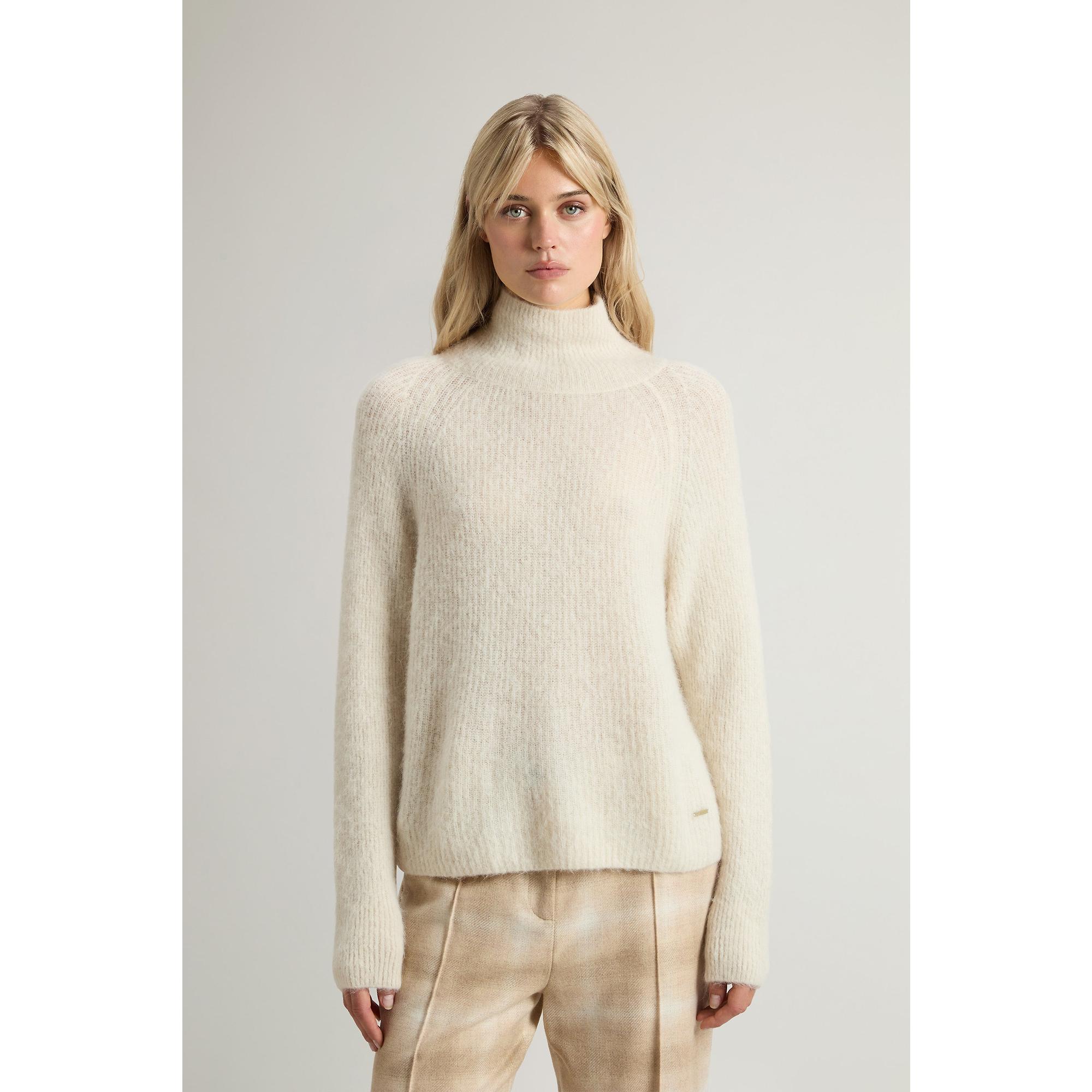 Product image 2 of 6 of Woolrich Women's Soft Alpaca Turtleneck - Milky Cream