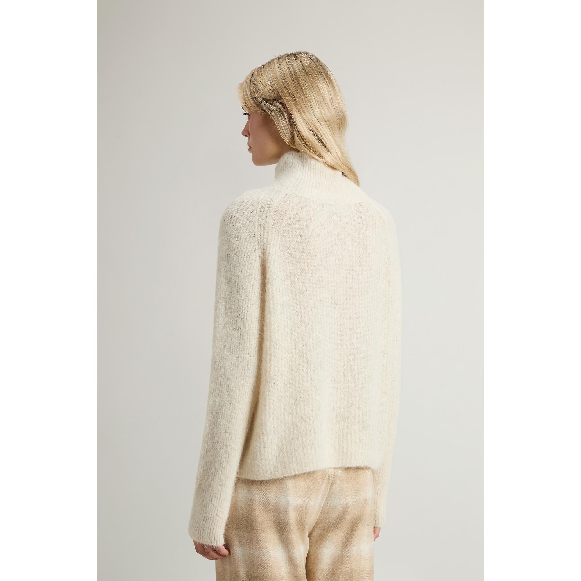 Product image 4 of 6 of Woolrich Women's Soft Alpaca Turtleneck - Milky Cream
