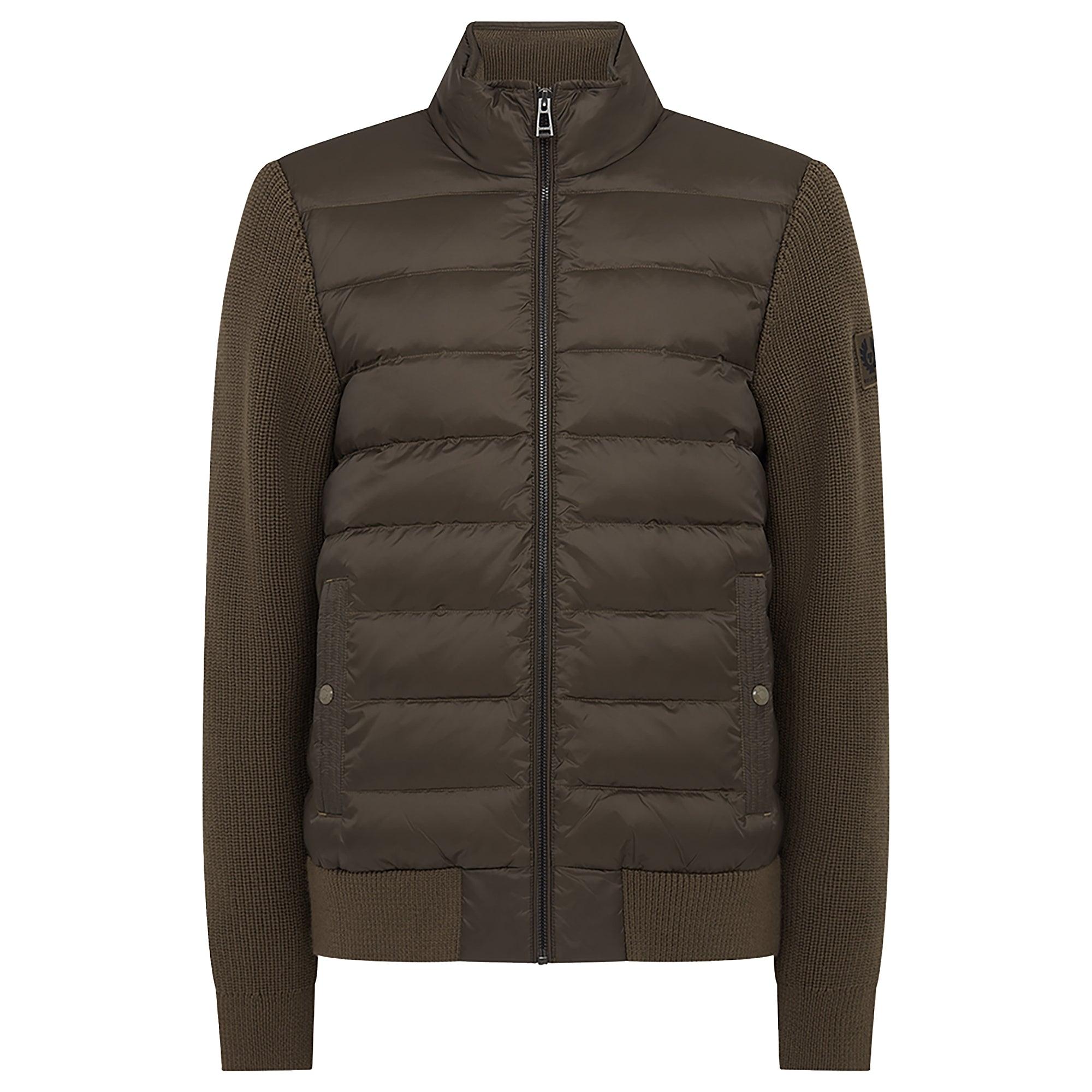 Product image 1 of 3 of Belstaff Men's Lightweight Nylon Circuiteer Cardigan - Major Brown