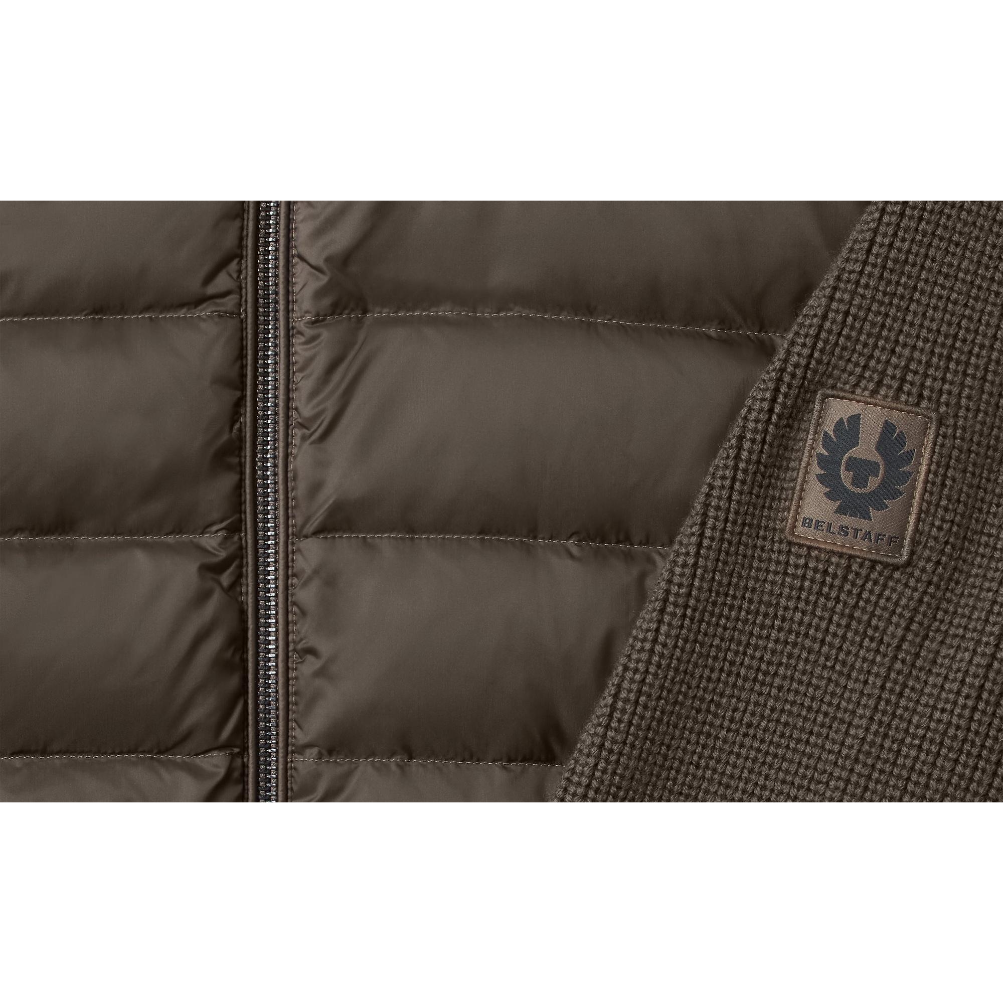 Product image 3 of 3 of Belstaff Men's Lightweight Nylon Circuiteer Cardigan - Major Brown