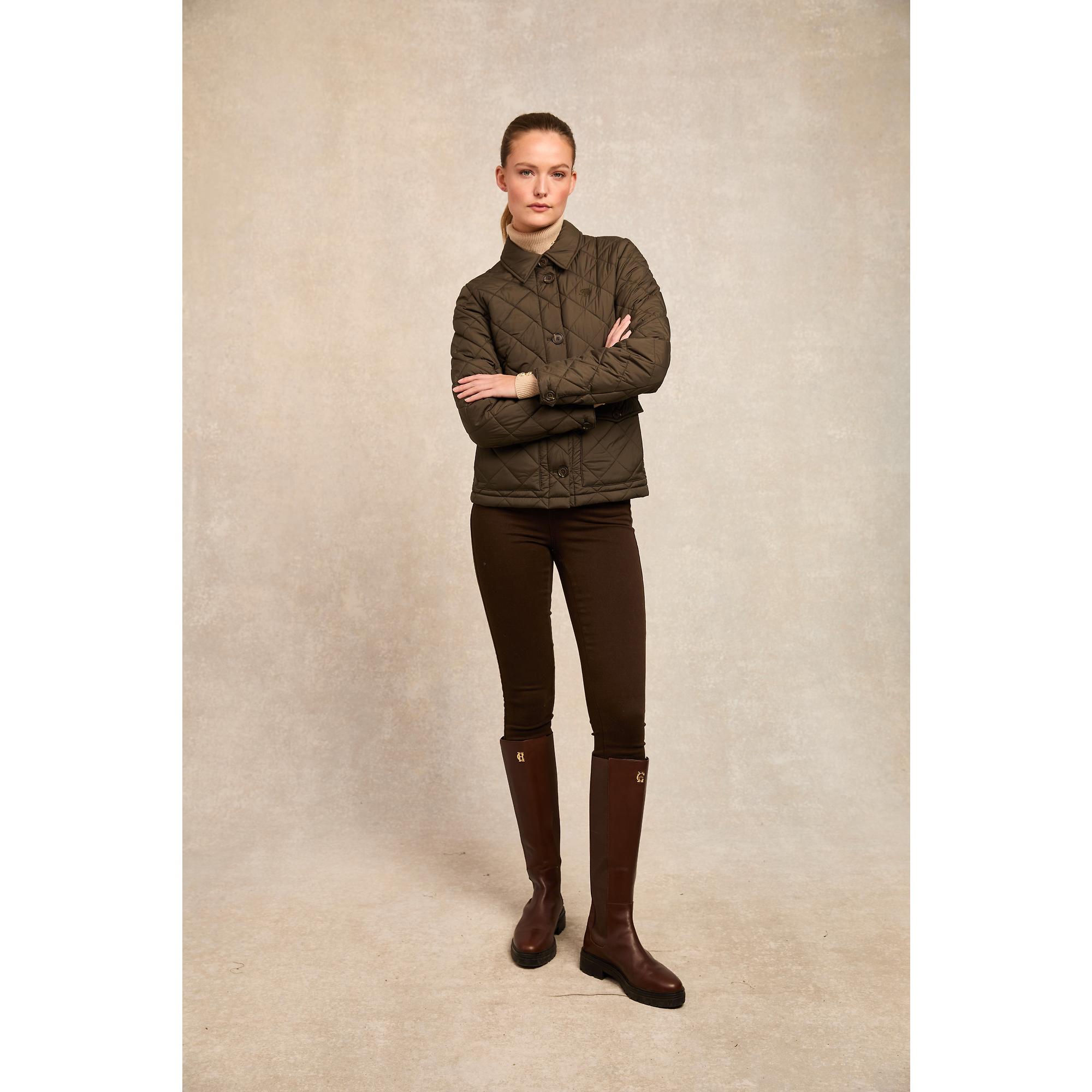 Product image 4 of 9 of Holland Cooper Women's Quilted Coach Jacket - Heritage Khaki