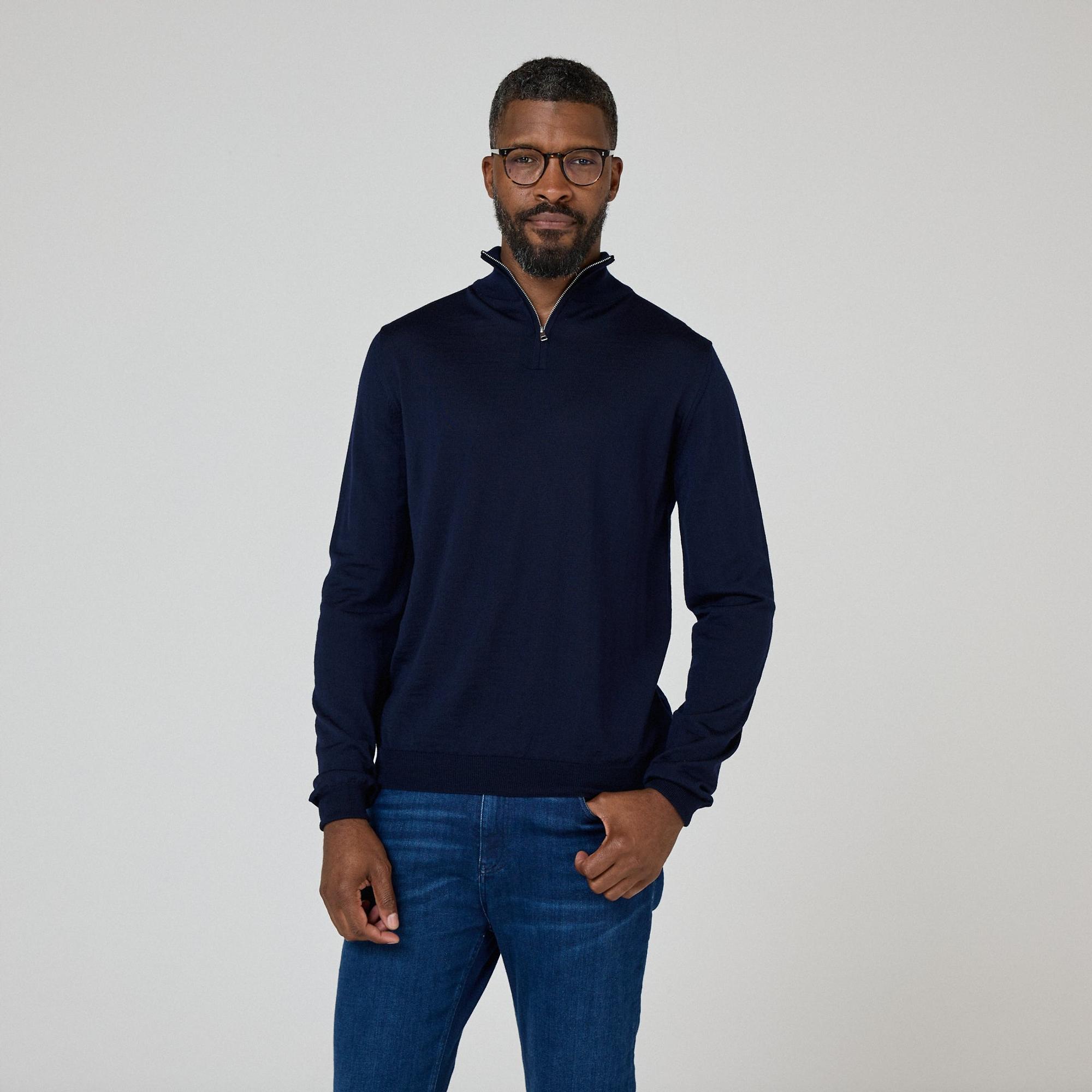 Product image 2 of 9 of Oliver Sweeney Men's Curragh Jumper - Navy