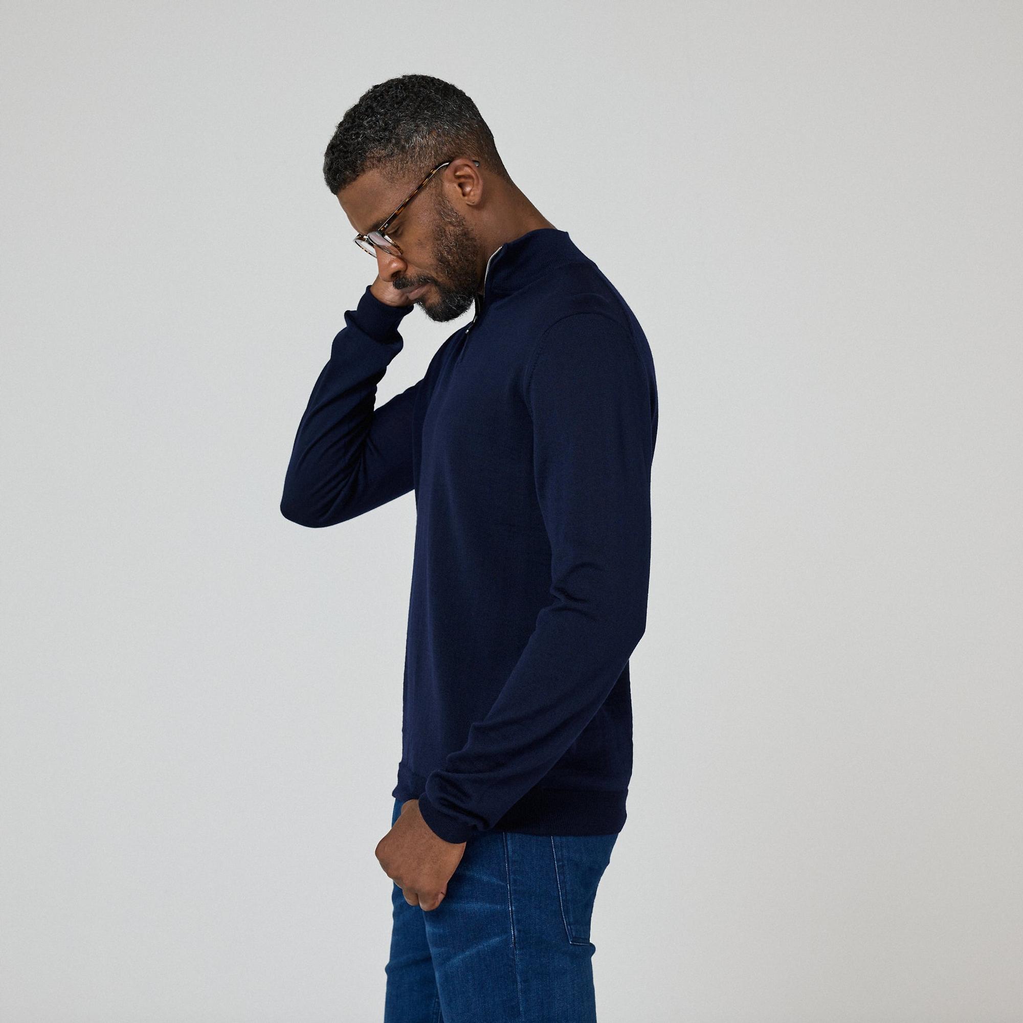 Product image 3 of 9 of Oliver Sweeney Men's Curragh Jumper - Navy