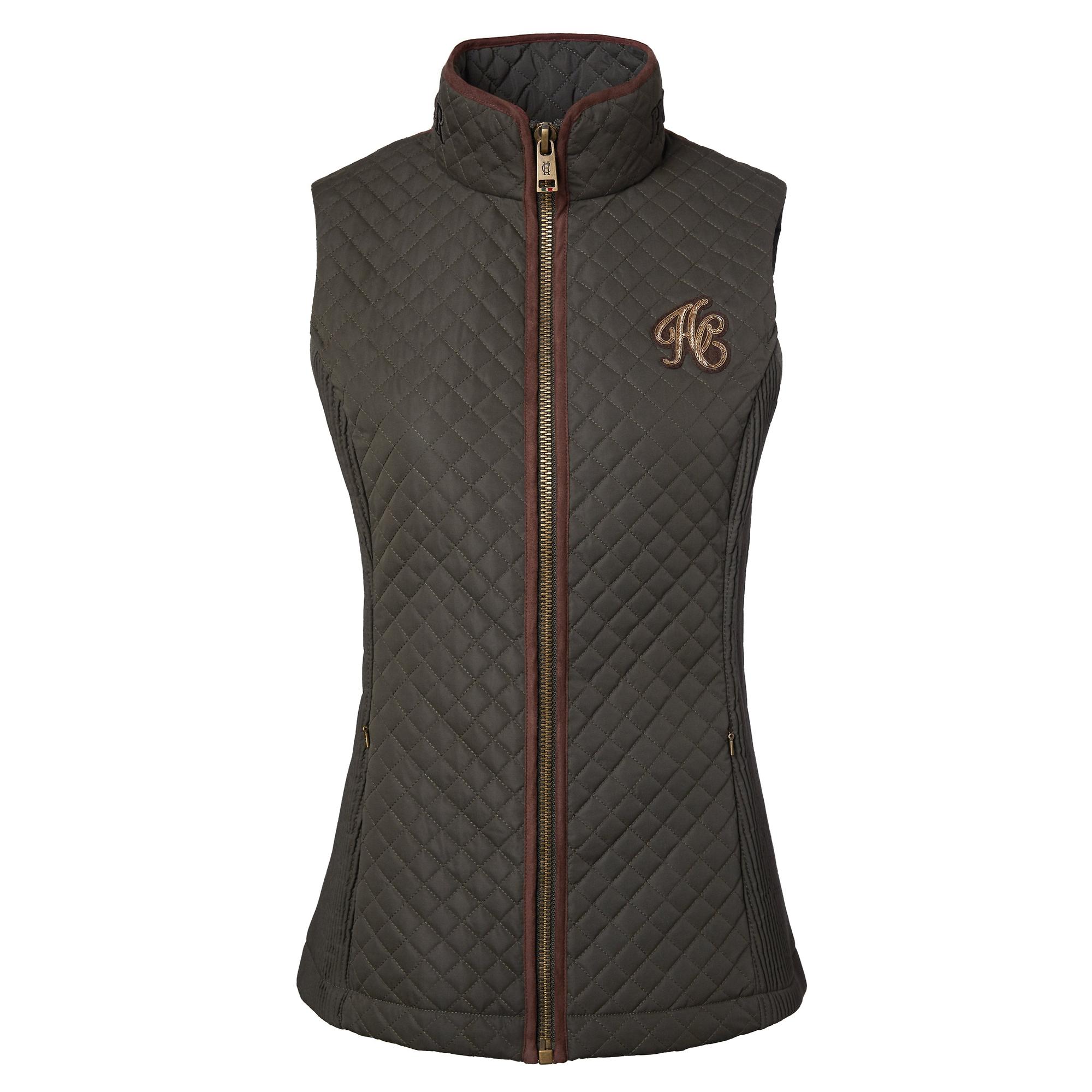 Product image 1 of 11 of Holland Cooper Women's Cambridge Gilet - Dark Olive