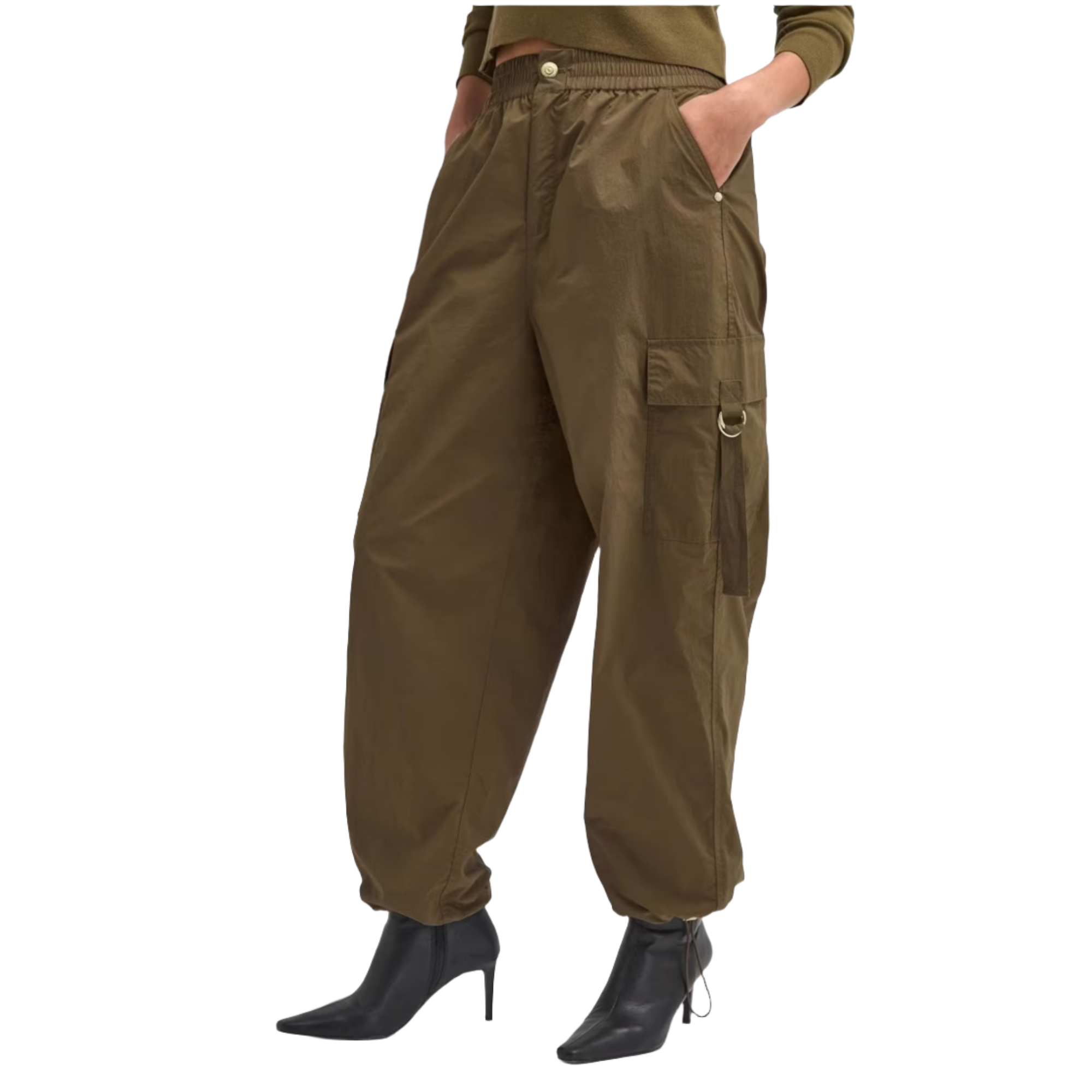 Product image 2 of 4 of Barbour International Women's Carla Cargo Trousers - Empire Green