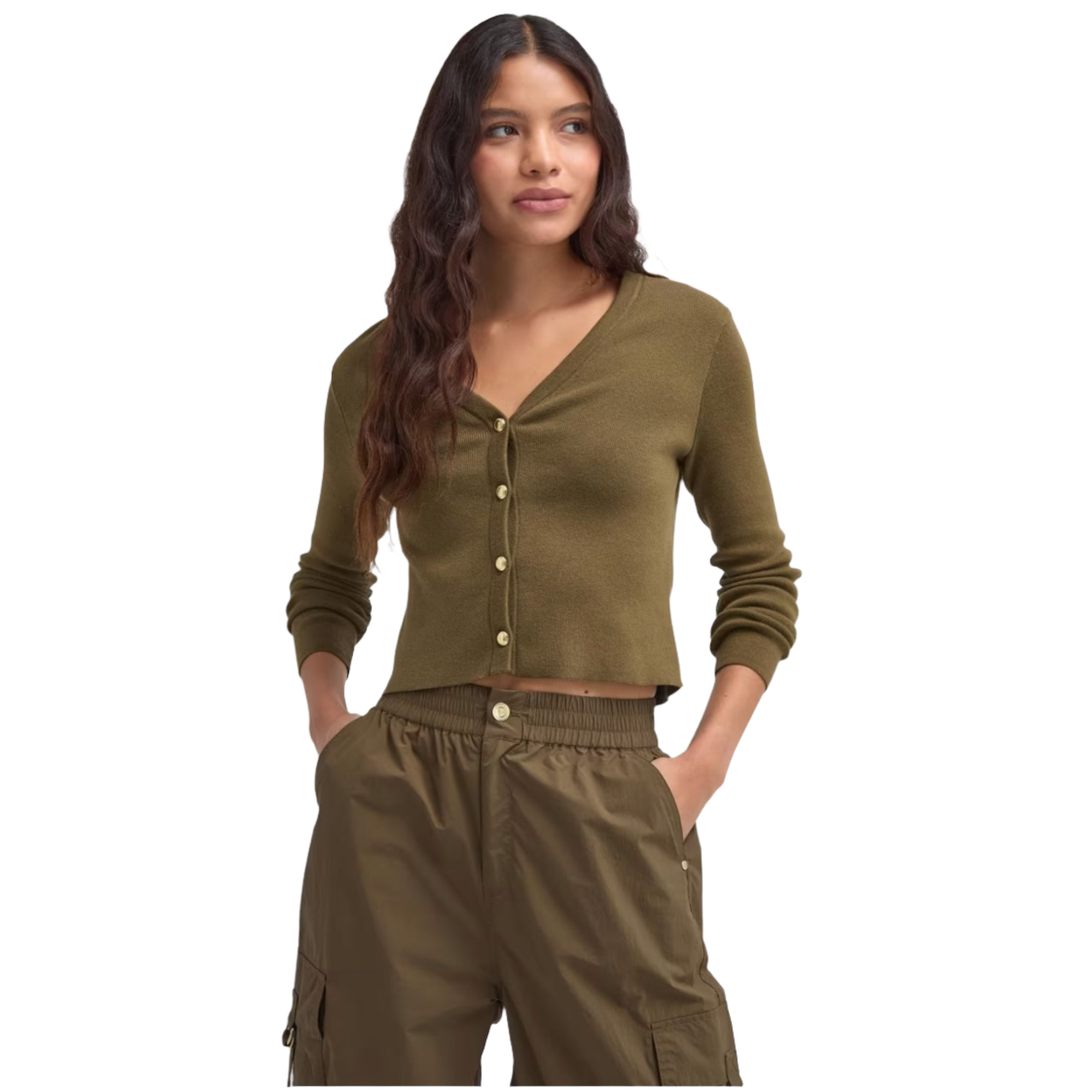Product image 4 of 4 of Barbour International Women's Carla Cargo Trousers - Empire Green