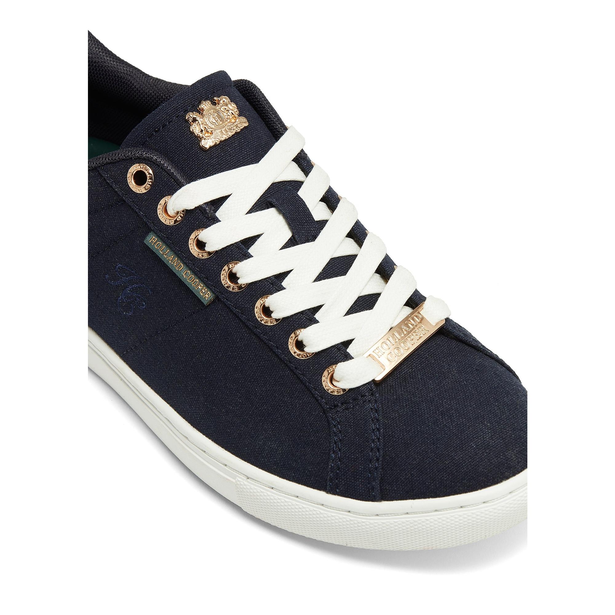 Product image 12 of 12 of Holland Cooper Women's Chelsea Court Trainers - Ink Navy