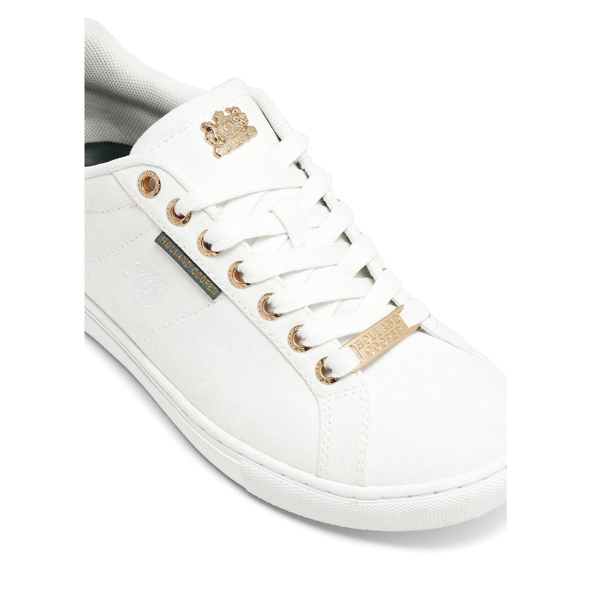 Product image 12 of 12 of Holland Cooper Women's Chelsea Court Trainers - White