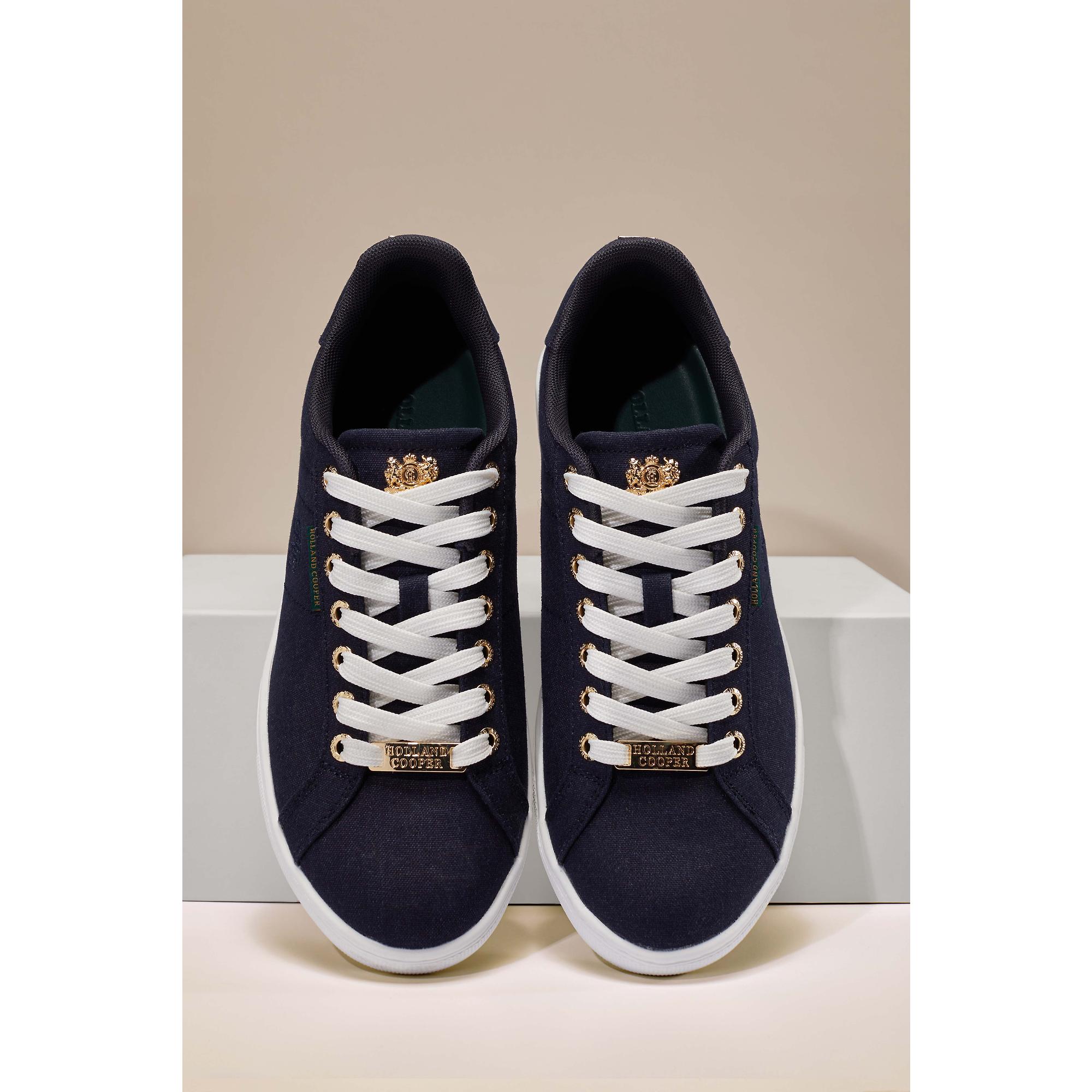 Product image 2 of 12 of Holland Cooper Women's Chelsea Court Trainers - Ink Navy