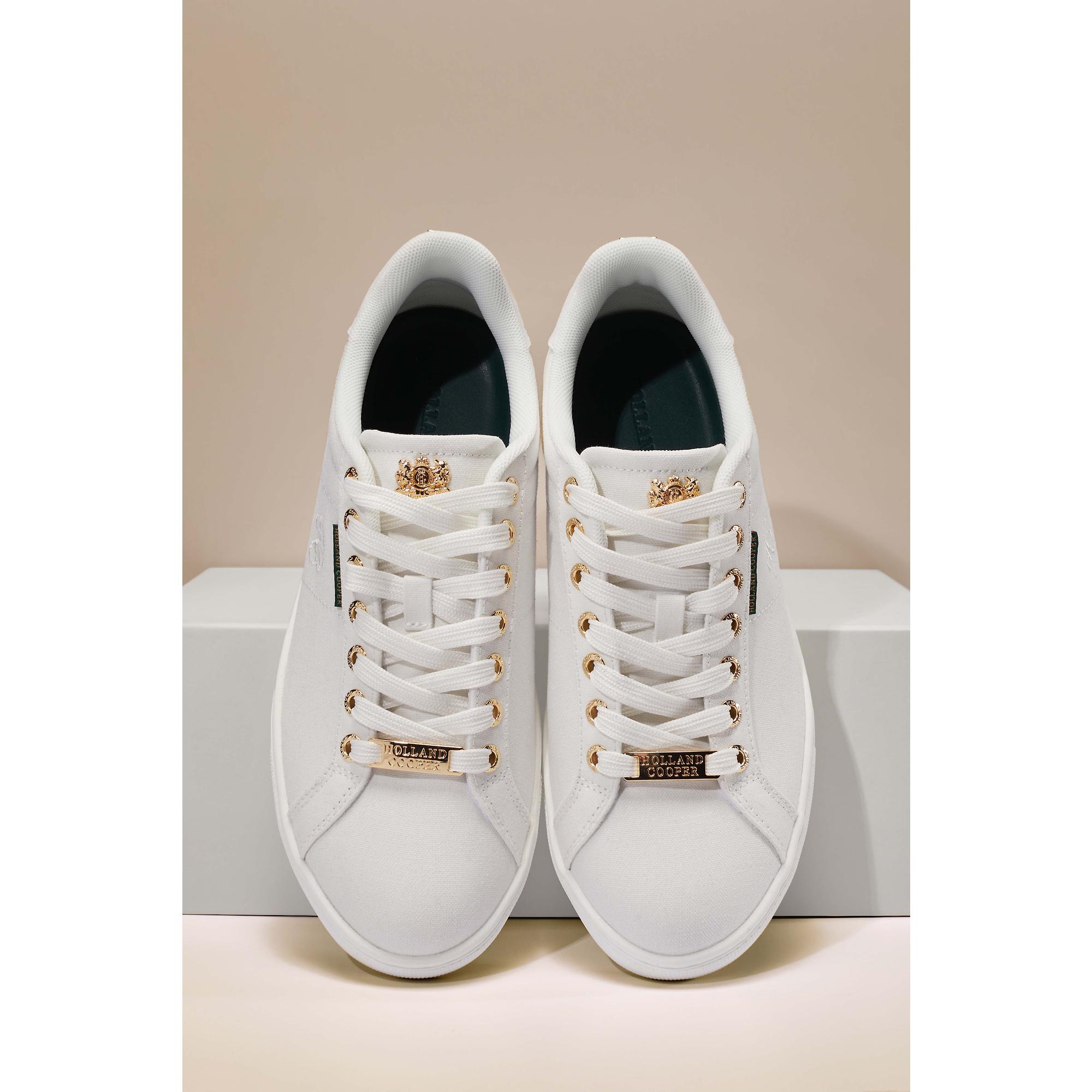 Product image 2 of 12 of Holland Cooper Women's Chelsea Court Trainers - White