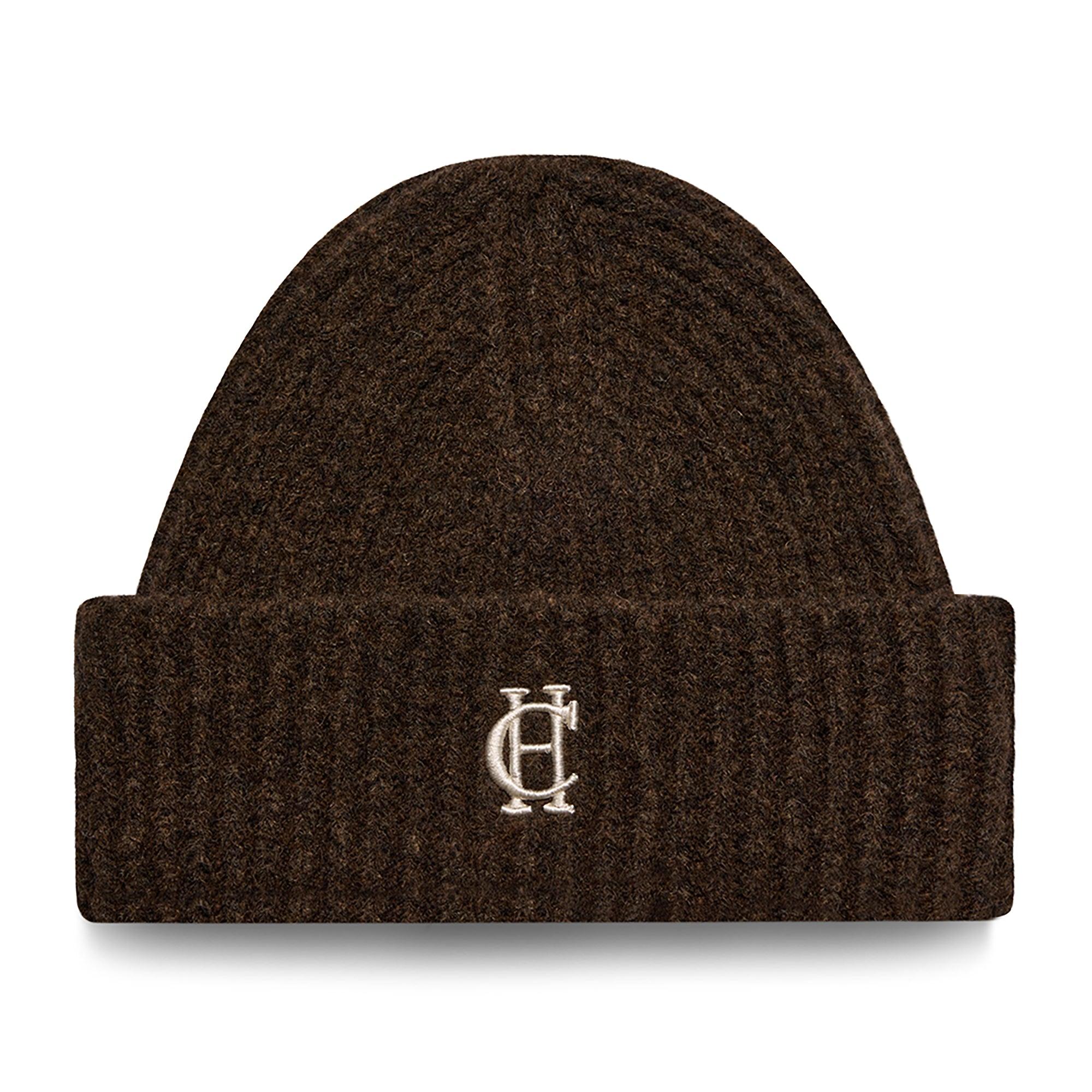 Product image 1 of 4 of Holland Cooper Classic Embroidered Beanie - Chocolate