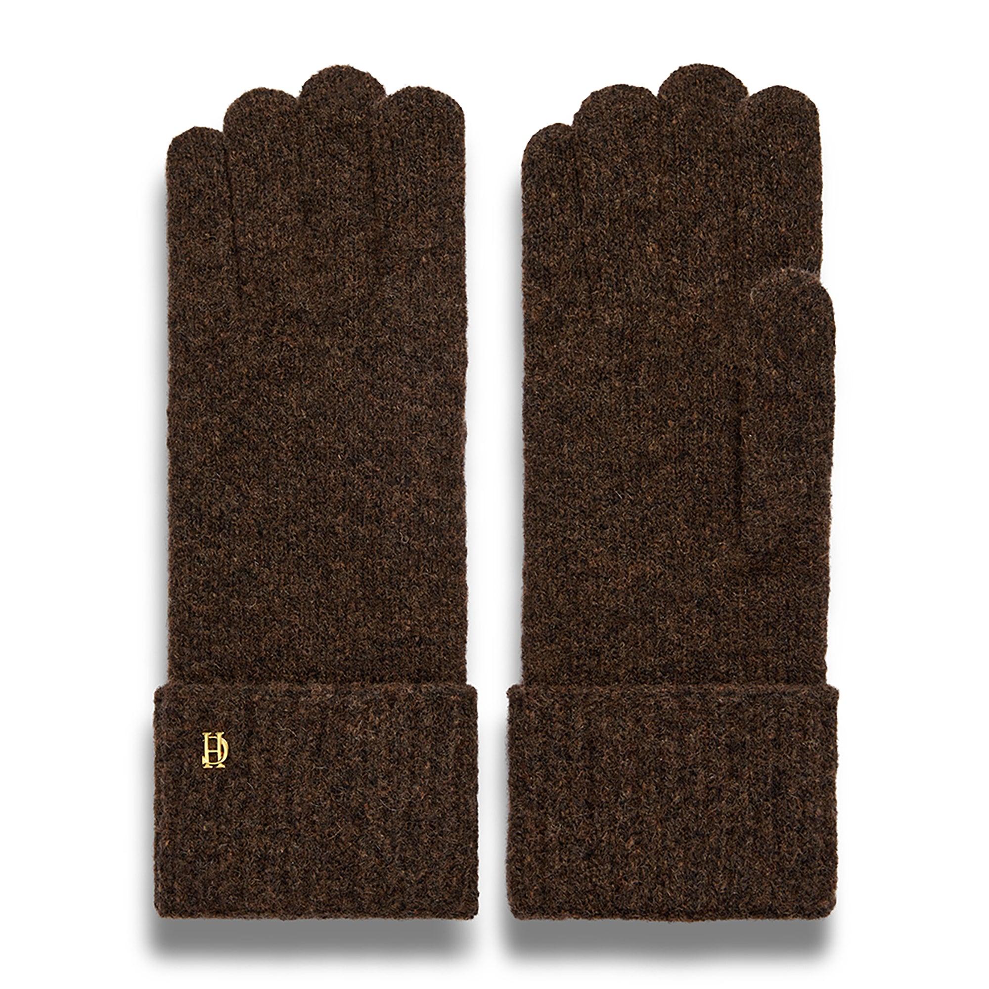 Product image 1 of 6 of Holland Cooper Women's Classic Logo Gloves - Chocolate