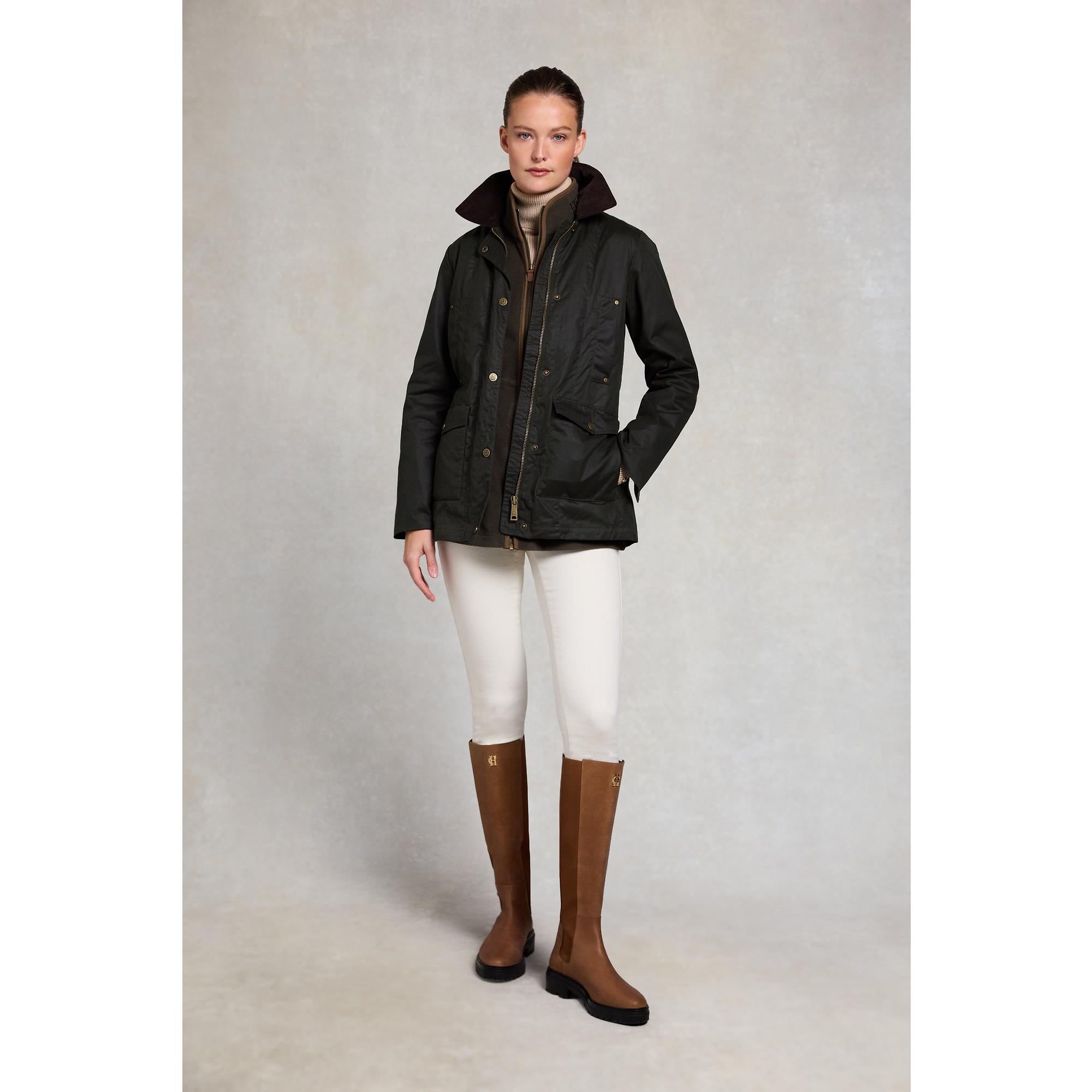 Product image 5 of 11 of Holland Cooper Women's Classic Waxed Jacket - Dark Olive