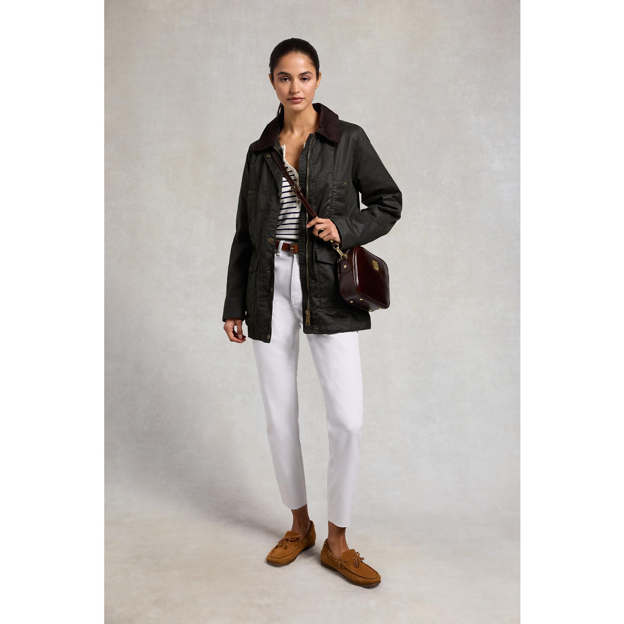 Product image 7 of 11 of Holland Cooper Women's Classic Waxed Jacket - Dark Olive