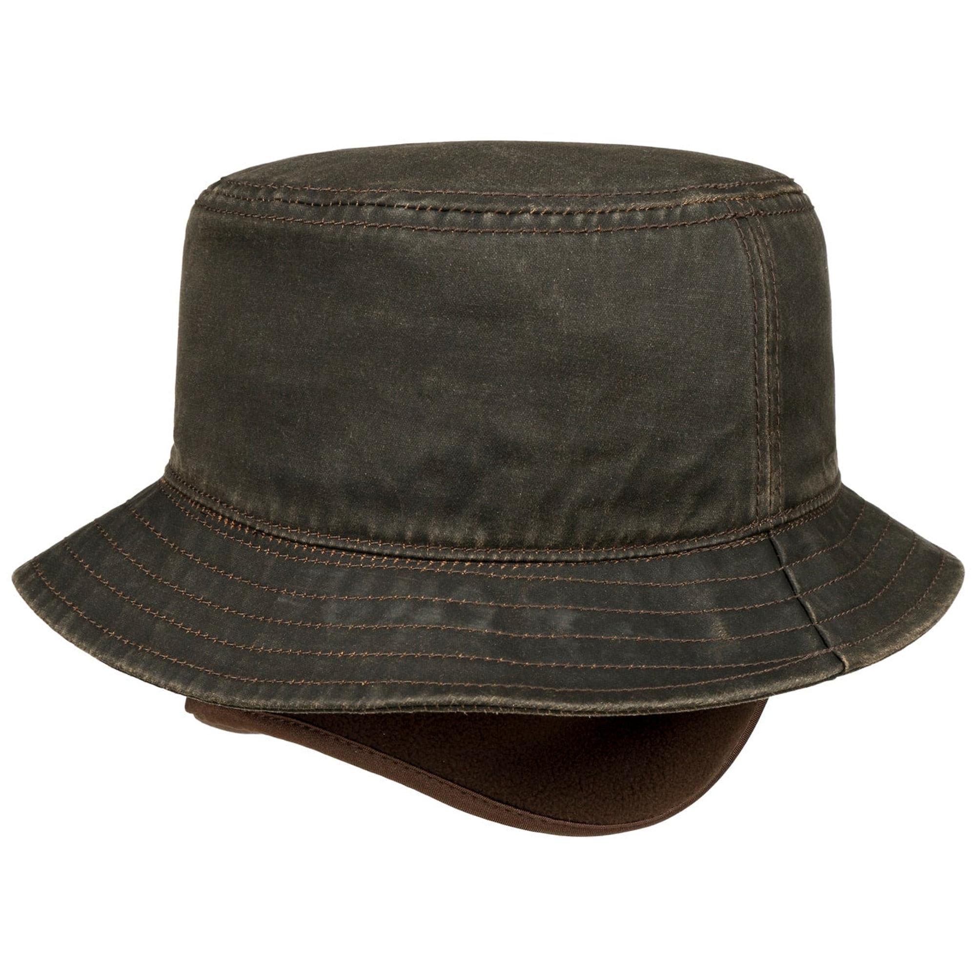 Product image 4 of 6 of Stetson Cloth Bucket Hat with Ear Flaps - Brown
