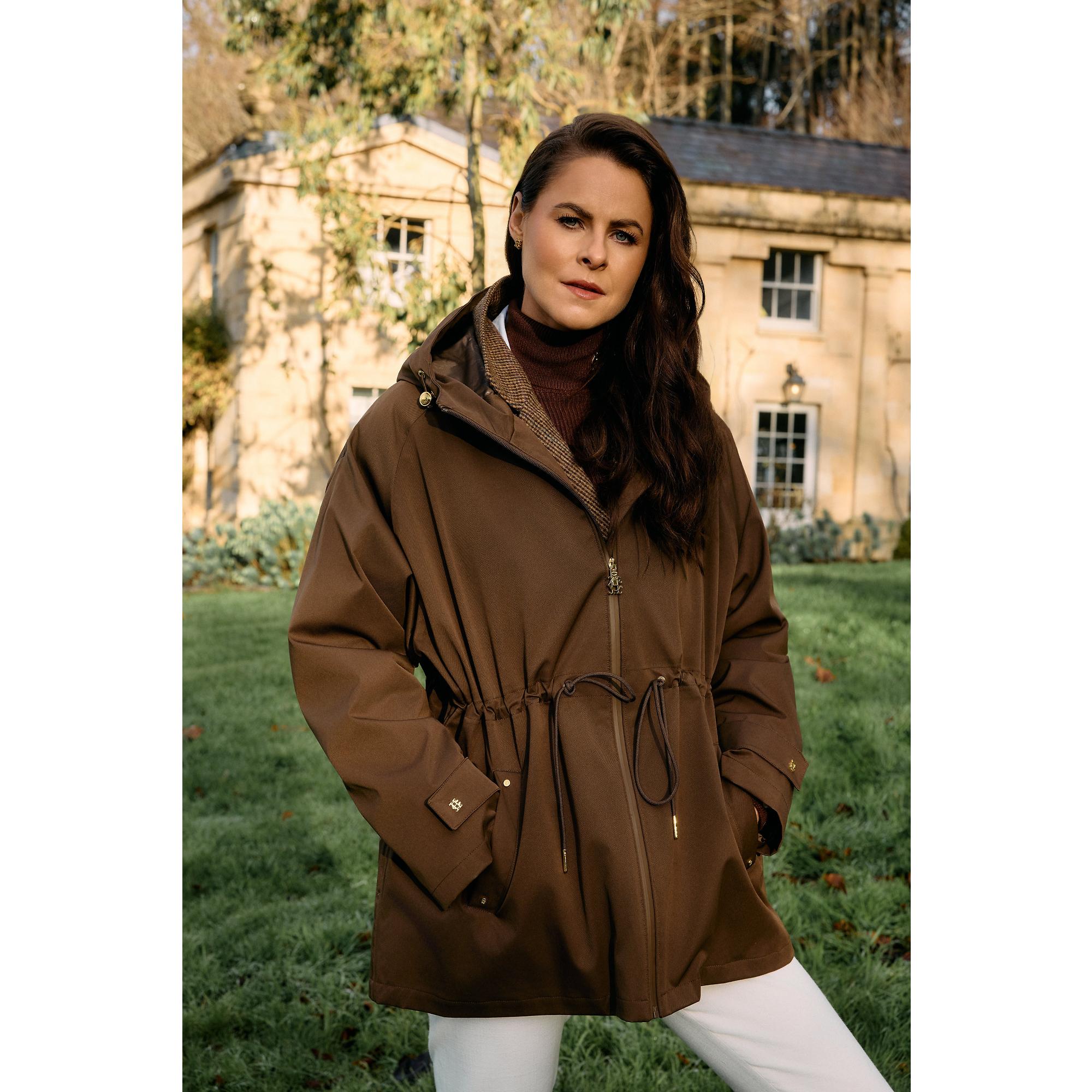 Product image 2 of 12 of Holland Cooper Women's One-Size Lightweight Waterproof Parka - Chestnut