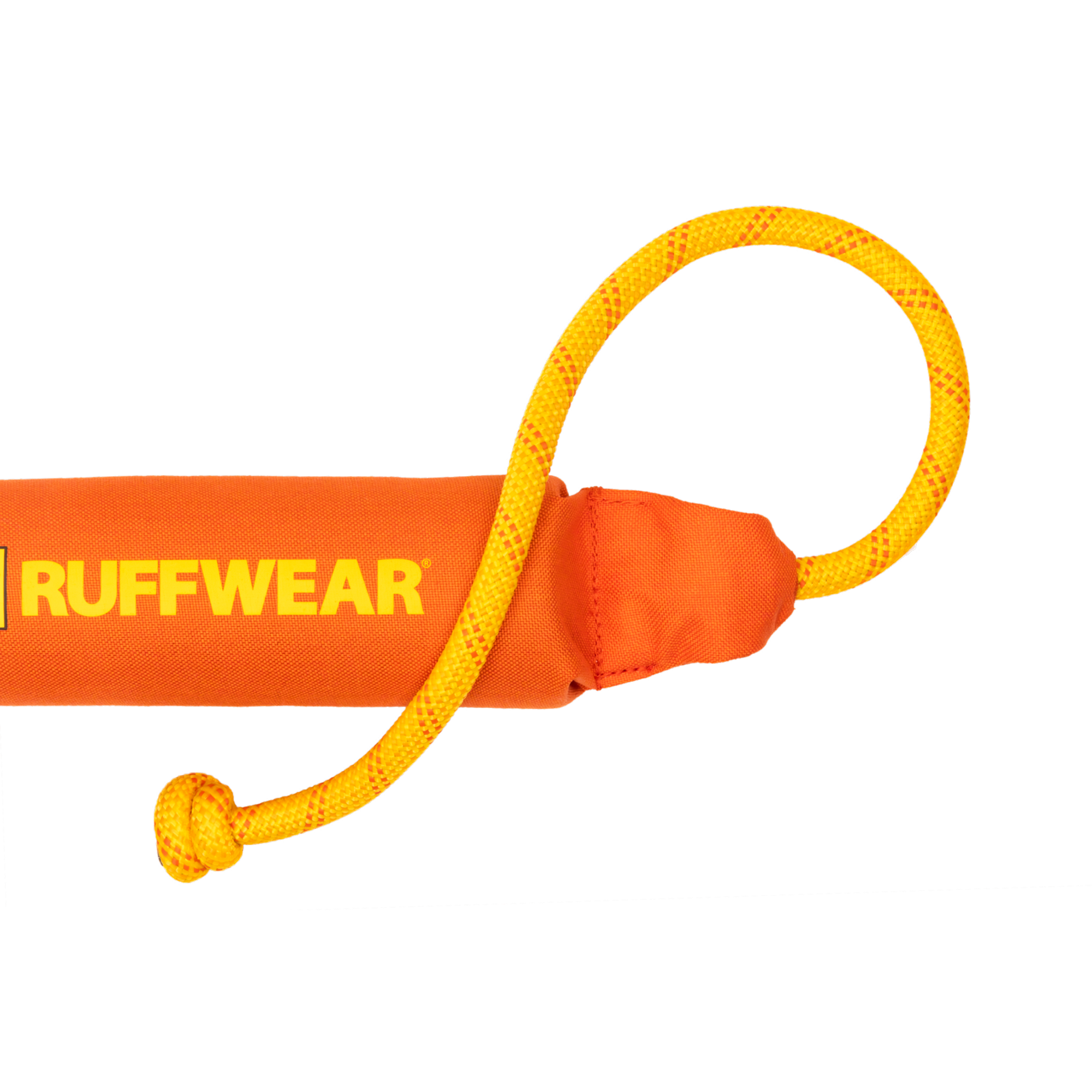 Product image 2 of 2 of RUFFWEAR Lunker Floating Throw Toy - Tangelo Orange