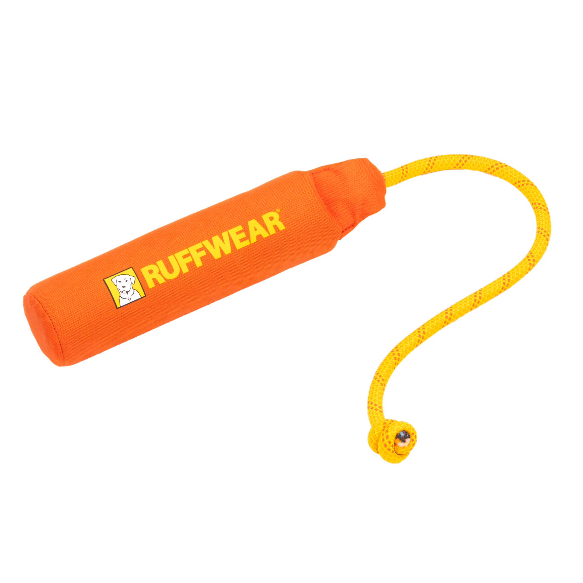 Product image 1 of 2 of RUFFWEAR Lunker Floating Throw Toy - Tangelo Orange