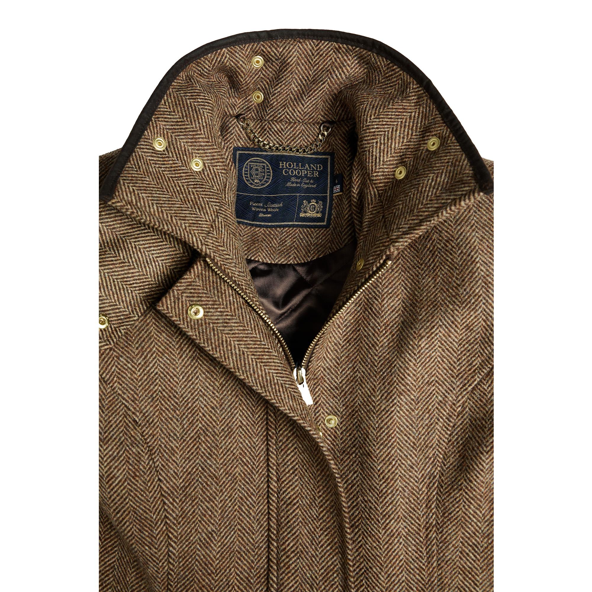 Product image 10 of 12 of Holland Cooper Women's Country Classic Jacket - Large Scale Brown Herringbone