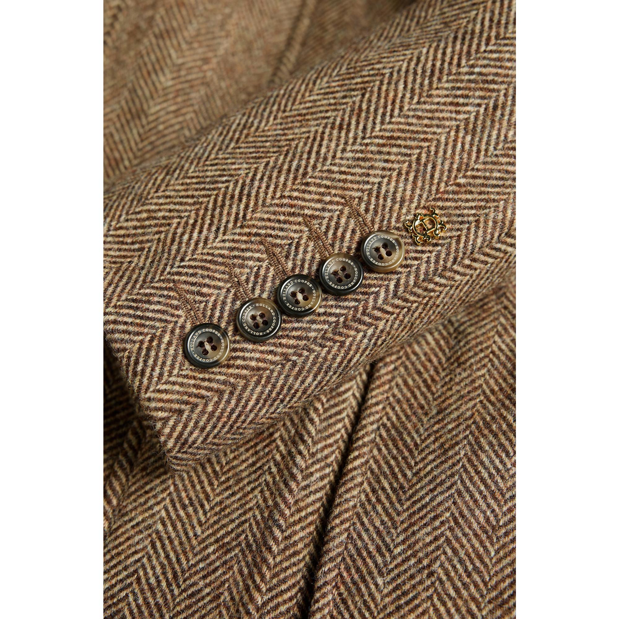 Product image 11 of 12 of Holland Cooper Women's Country Classic Jacket - Large Scale Brown Herringbone