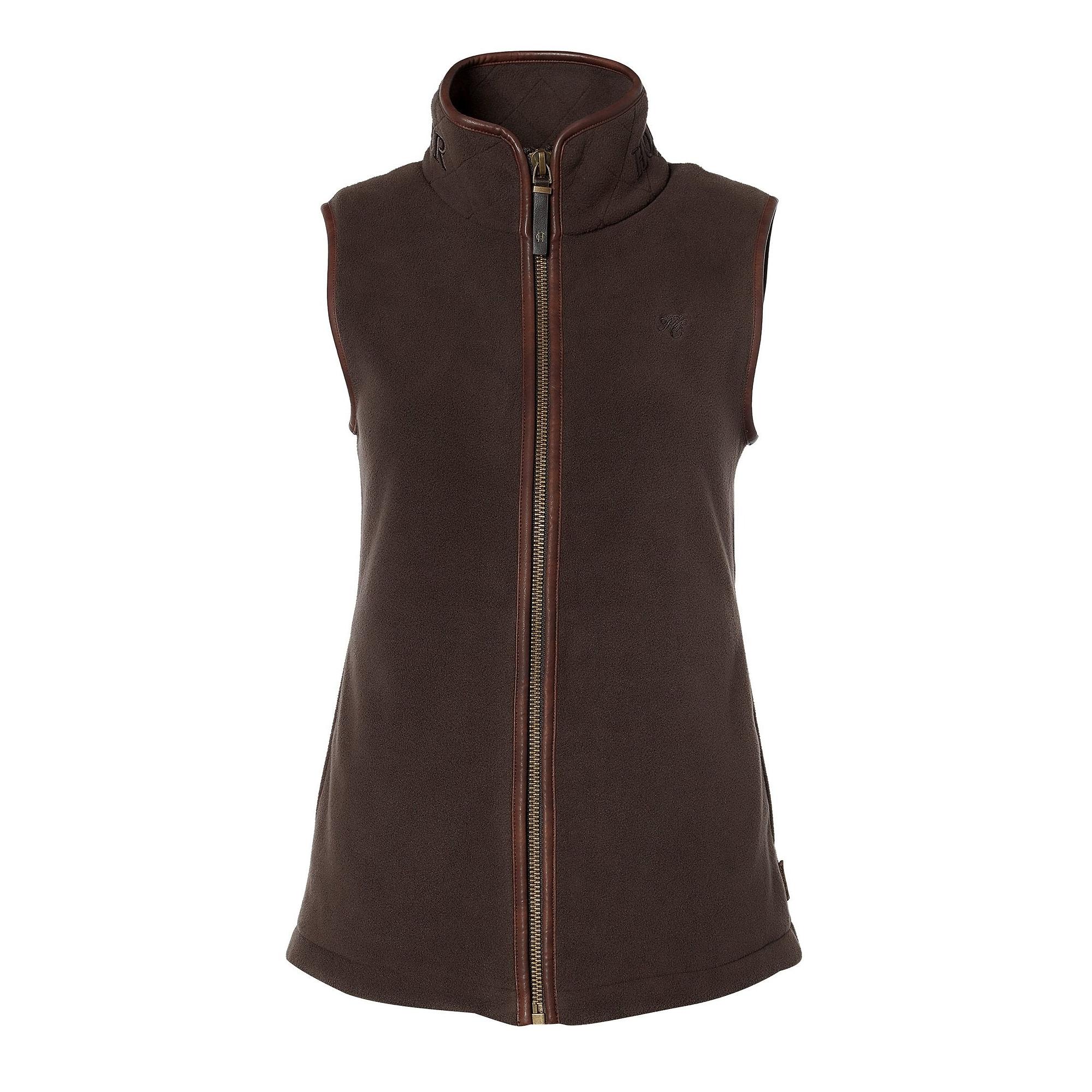 Product image 1 of 9 of Holland Cooper Women's Country Fleece Gilet - Chocolate
