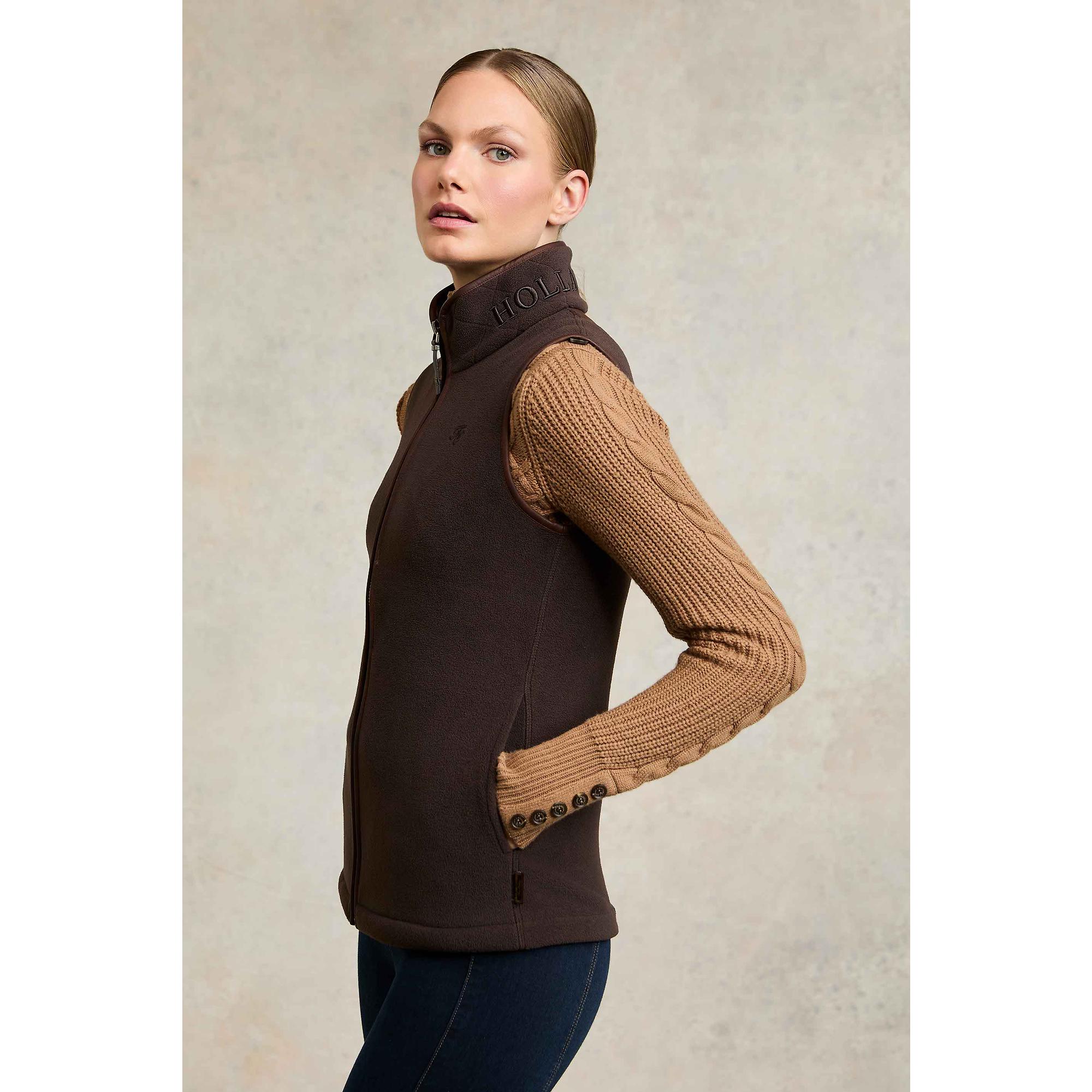 Product image 8 of 9 of Holland Cooper Women's Country Fleece Gilet - Chocolate