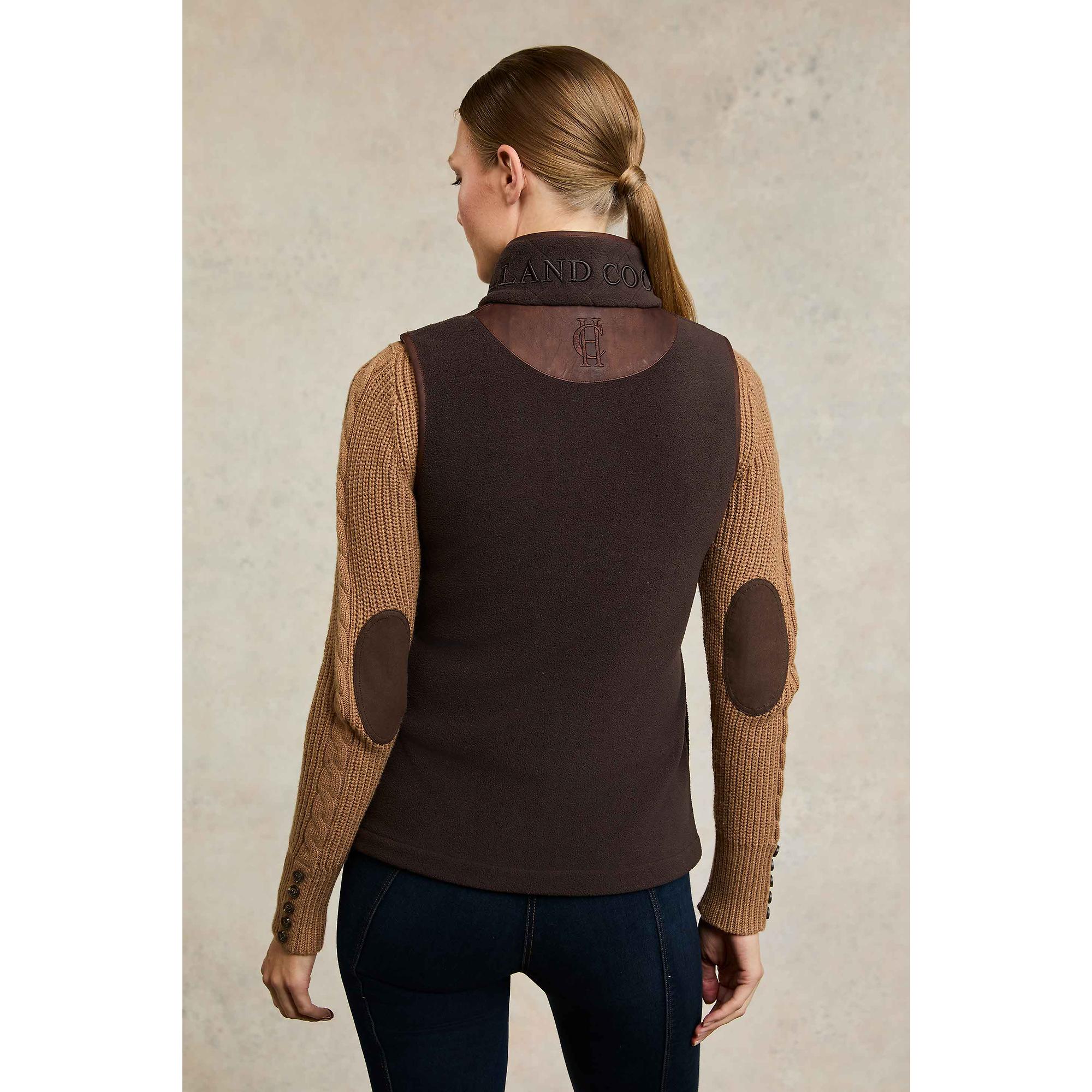Product image 7 of 9 of Holland Cooper Women's Country Fleece Gilet - Chocolate