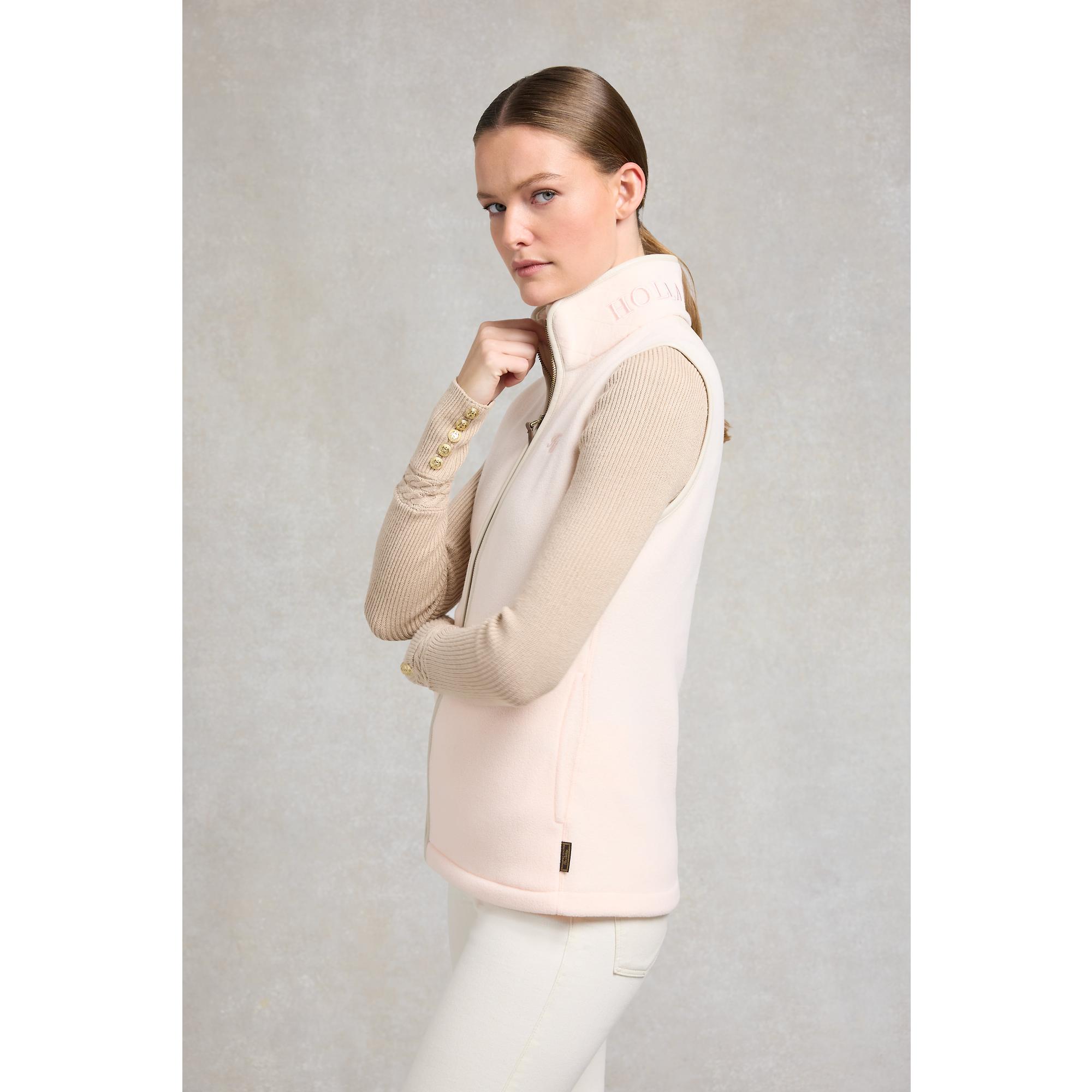 Product image 4 of 8 of Holland Cooper Women's Country Fleece Gilet - Palest Pink