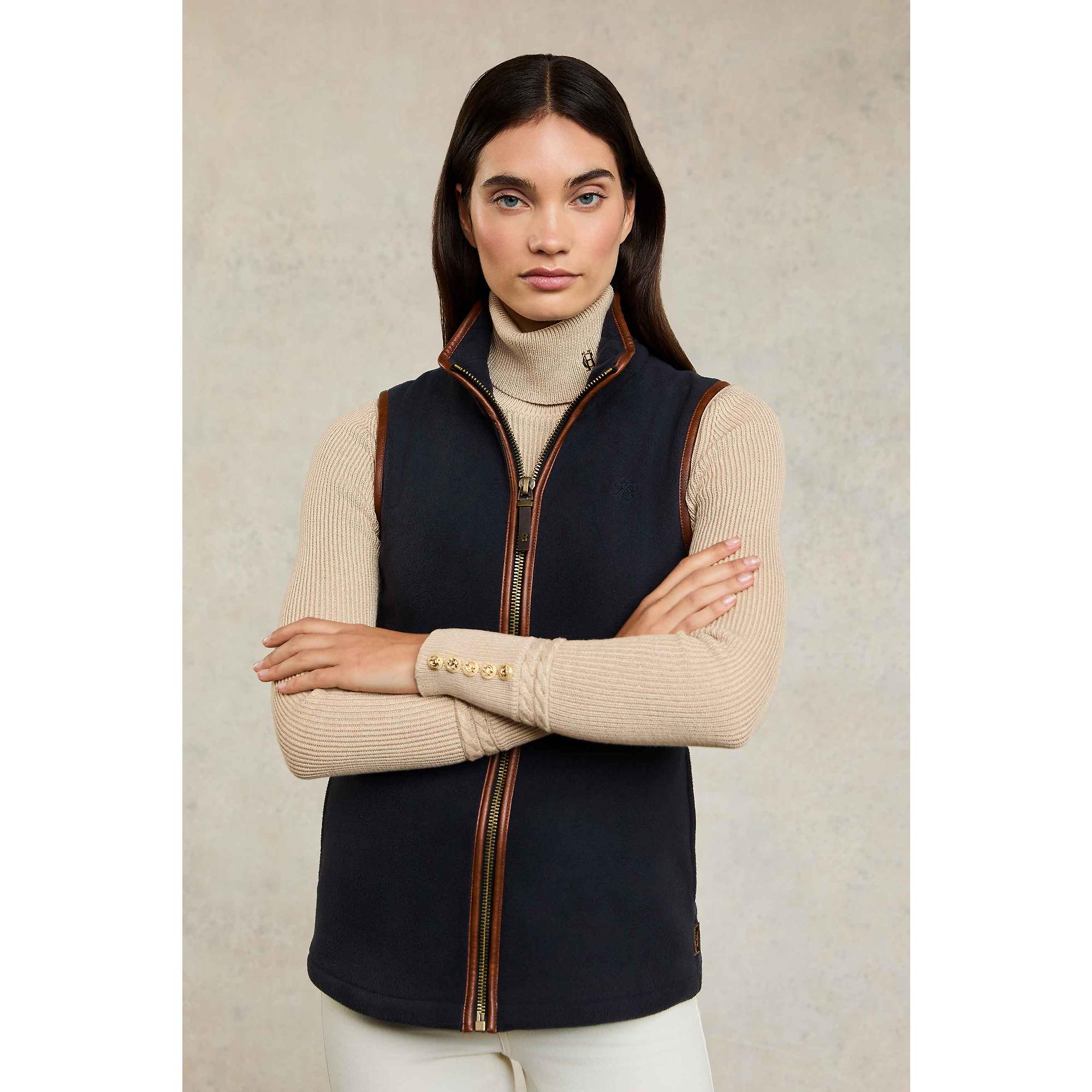 Product image 2 of 10 of Holland Cooper Women's Country Fleece Gilet - Ink Navy