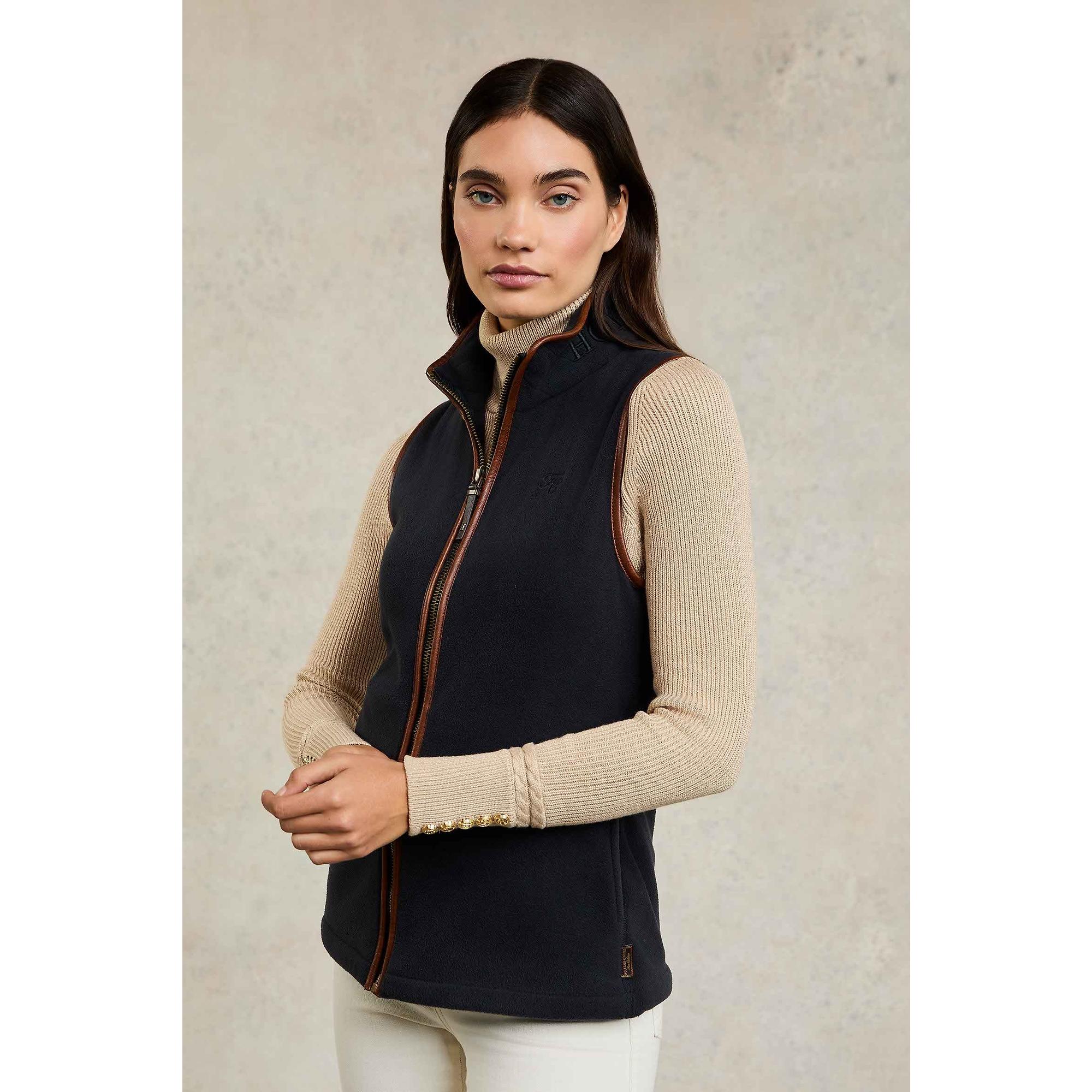Product image 4 of 10 of Holland Cooper Women's Country Fleece Gilet - Ink Navy