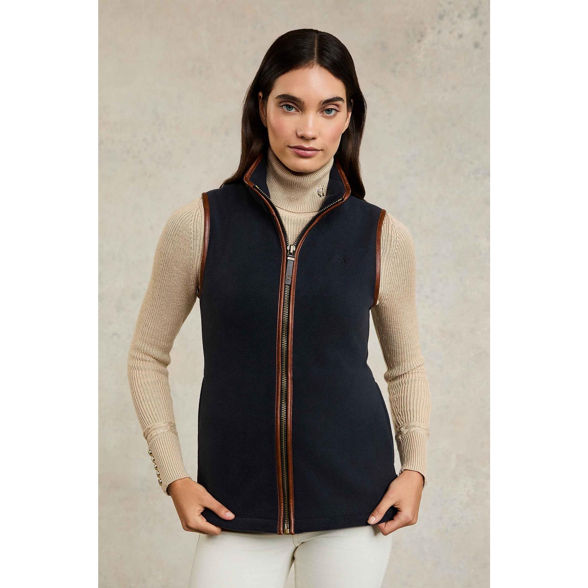 Product image 6 of 10 of Holland Cooper Women's Country Fleece Gilet - Ink Navy