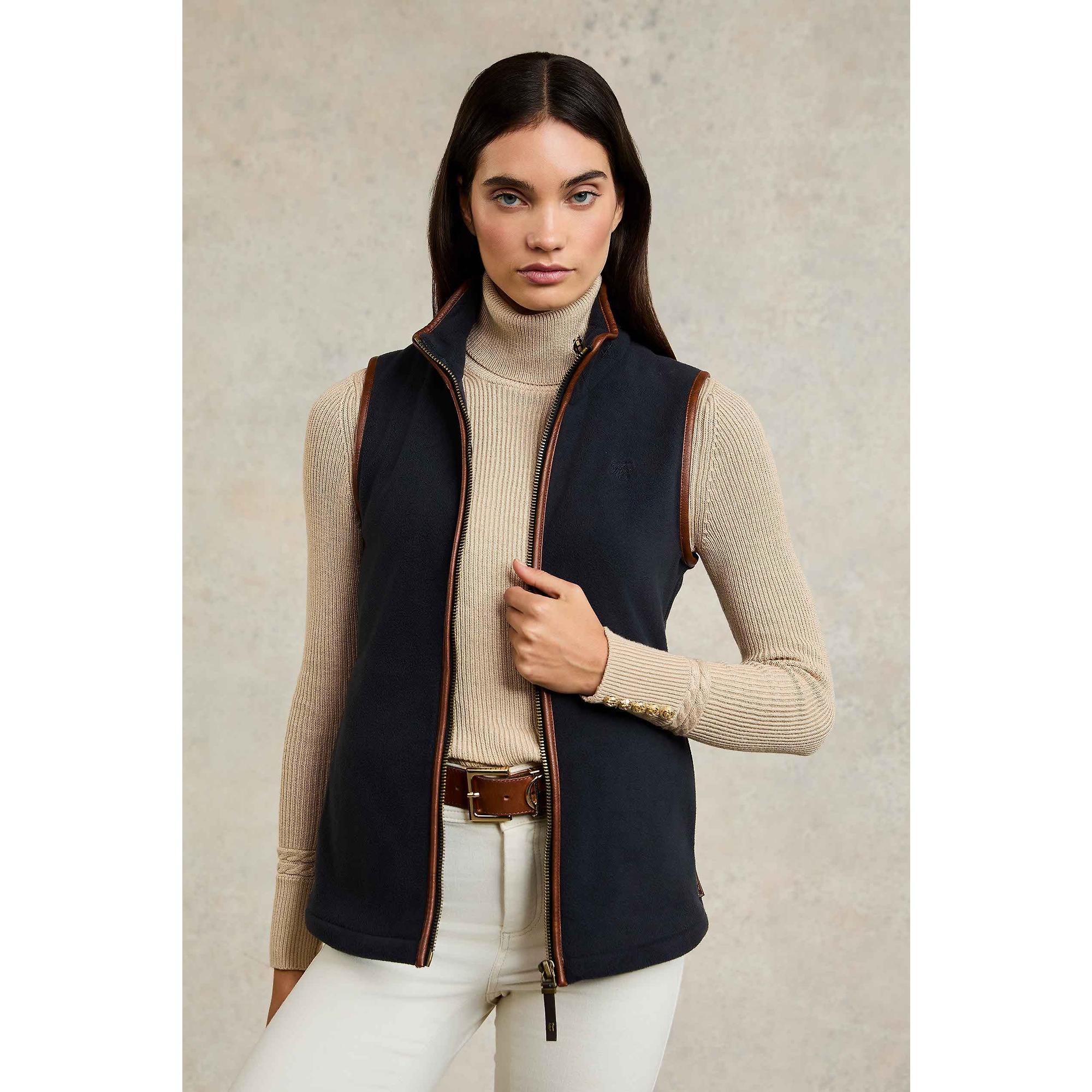 Product image 9 of 10 of Holland Cooper Women's Country Fleece Gilet - Ink Navy