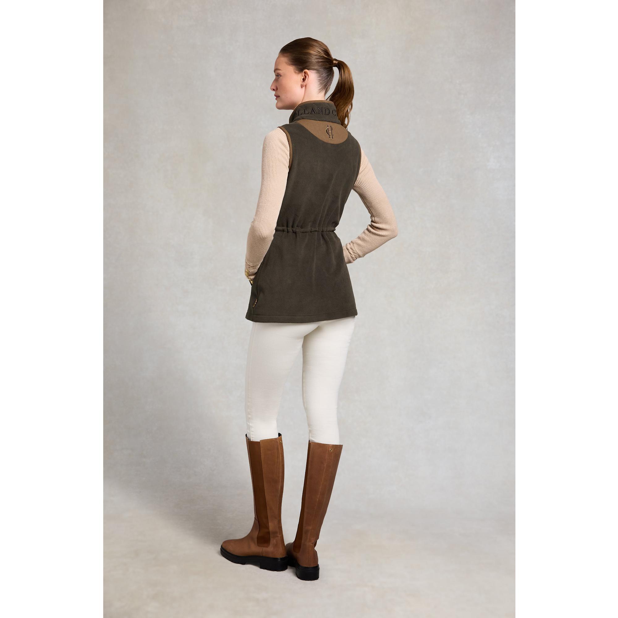 Product image 7 of 10 of Holland Cooper Women's Country Longline Fleece Gilet - Khaki