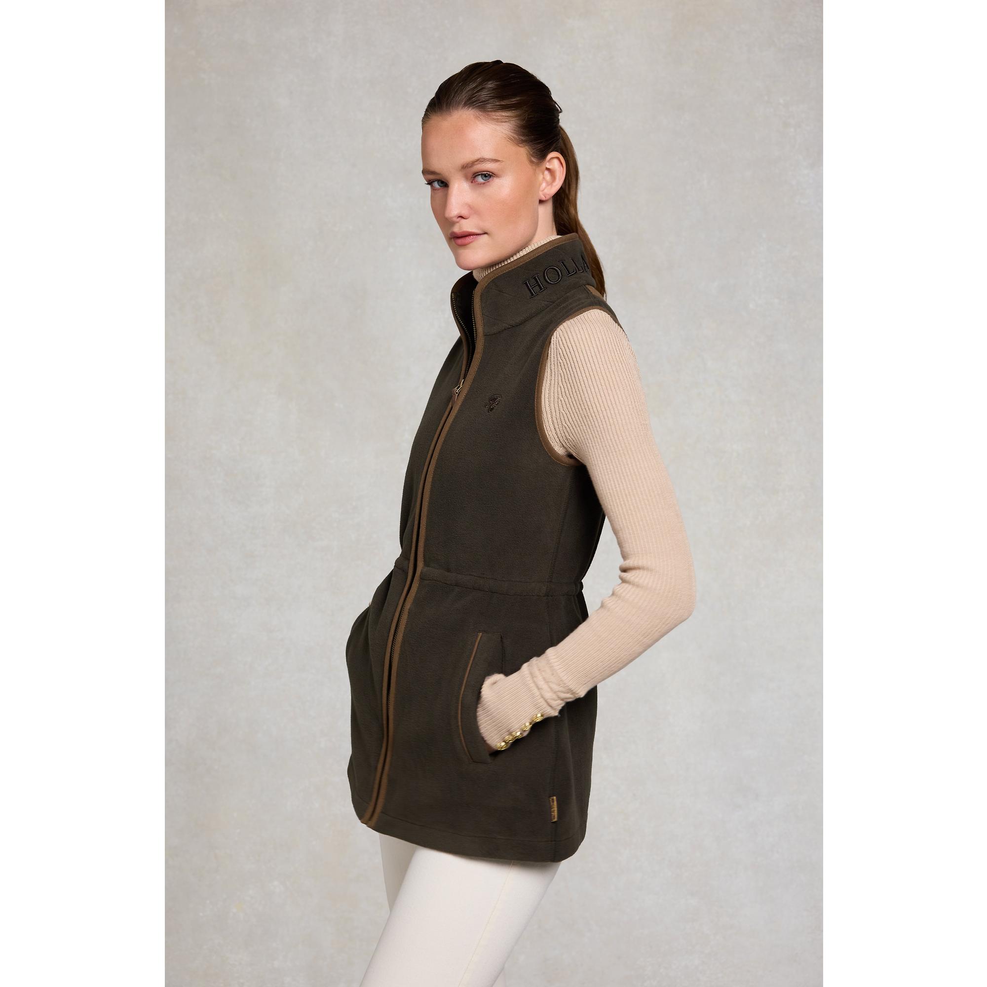 Product image 4 of 10 of Holland Cooper Women's Country Longline Fleece Gilet - Khaki