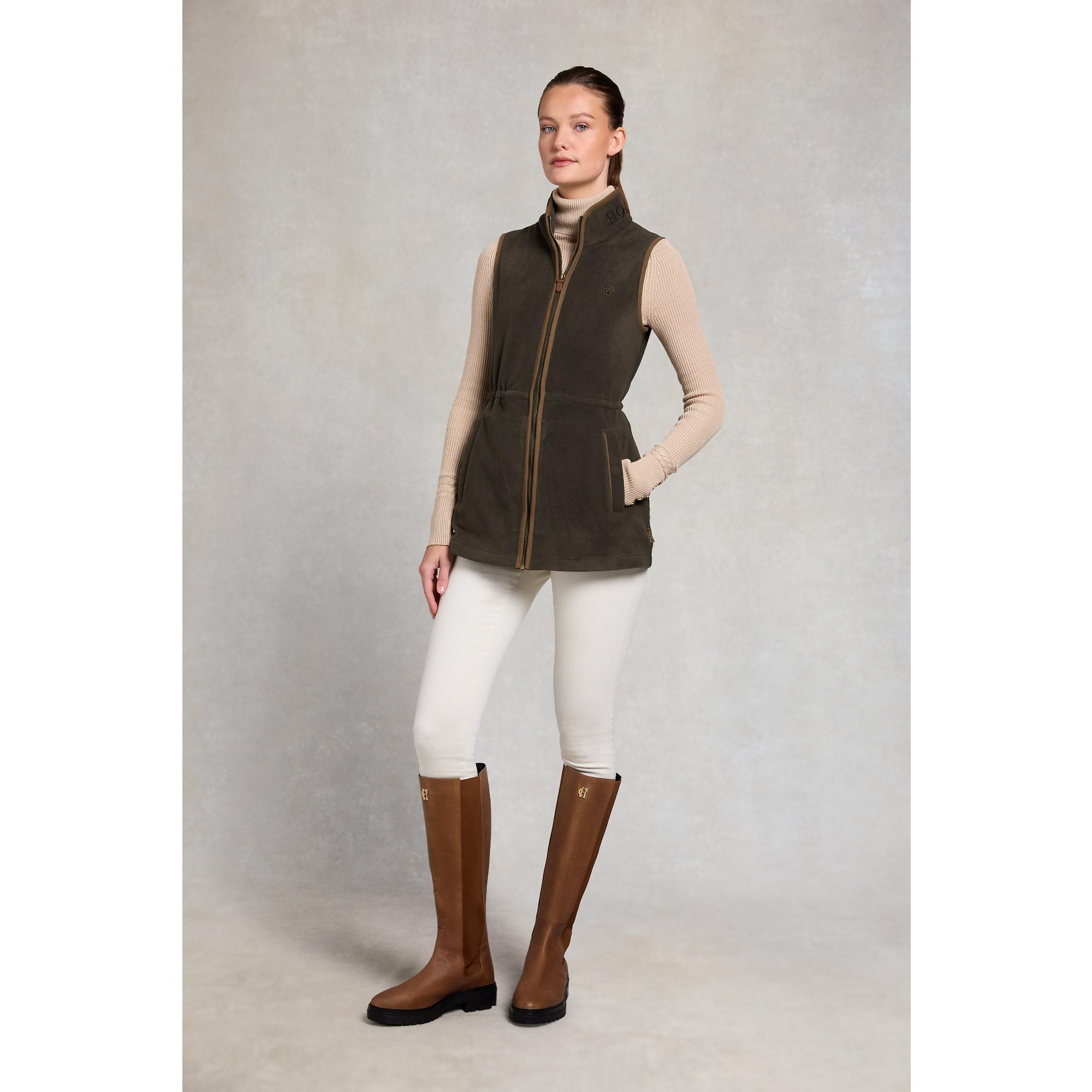 Product image 5 of 10 of Holland Cooper Women's Country Longline Fleece Gilet - Khaki