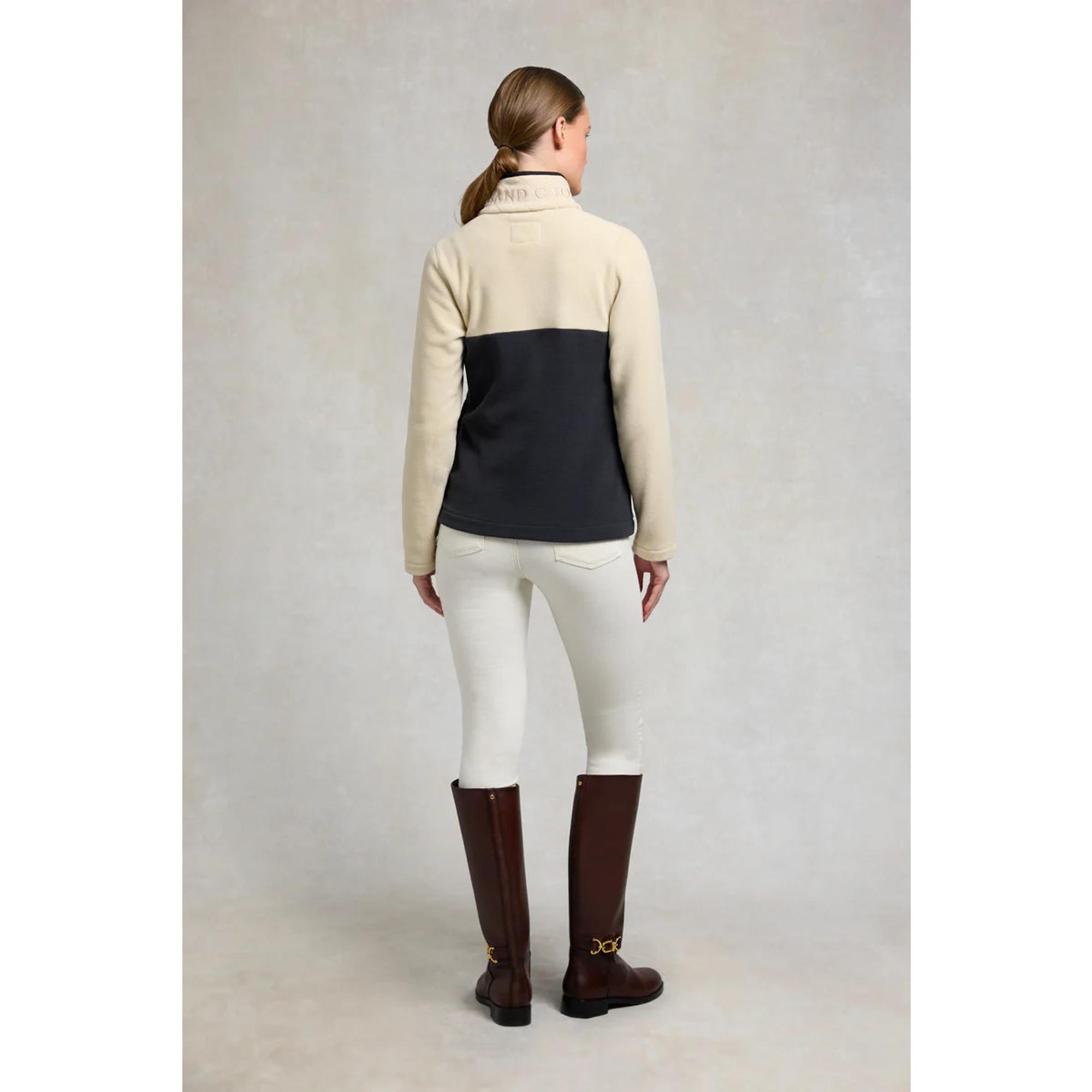 Product image 4 of 9 of Holland Cooper Women's Country Quarter Zip Jacket - Ecru Navy