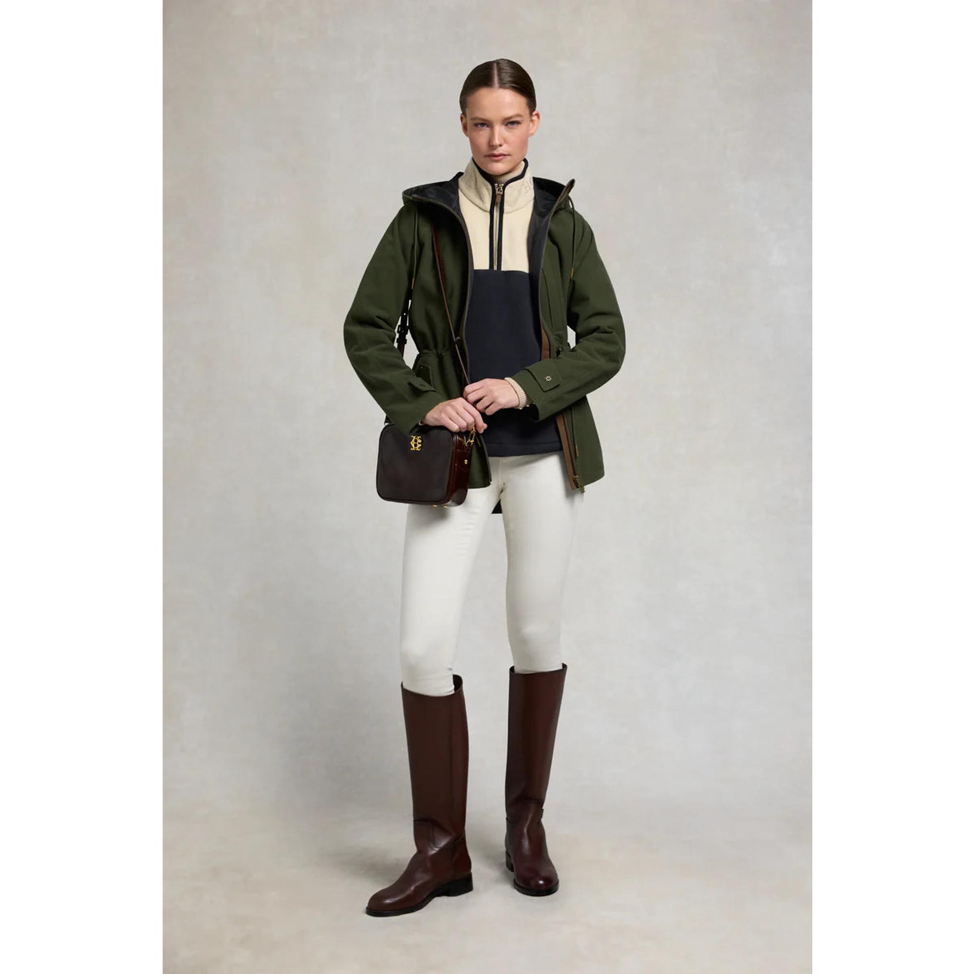 Product image 6 of 9 of Holland Cooper Women's Country Quarter Zip Jacket - Ecru Navy