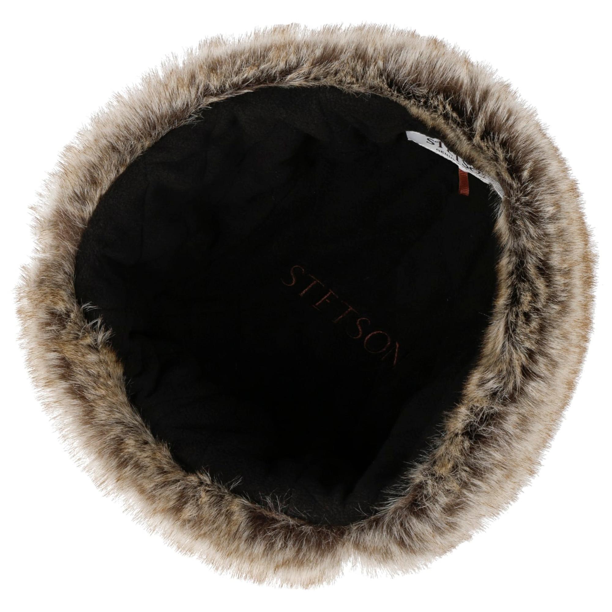 Product image 3 of 9 of Stetson Cowhide Bomber Aviator Hat - Brown/Black