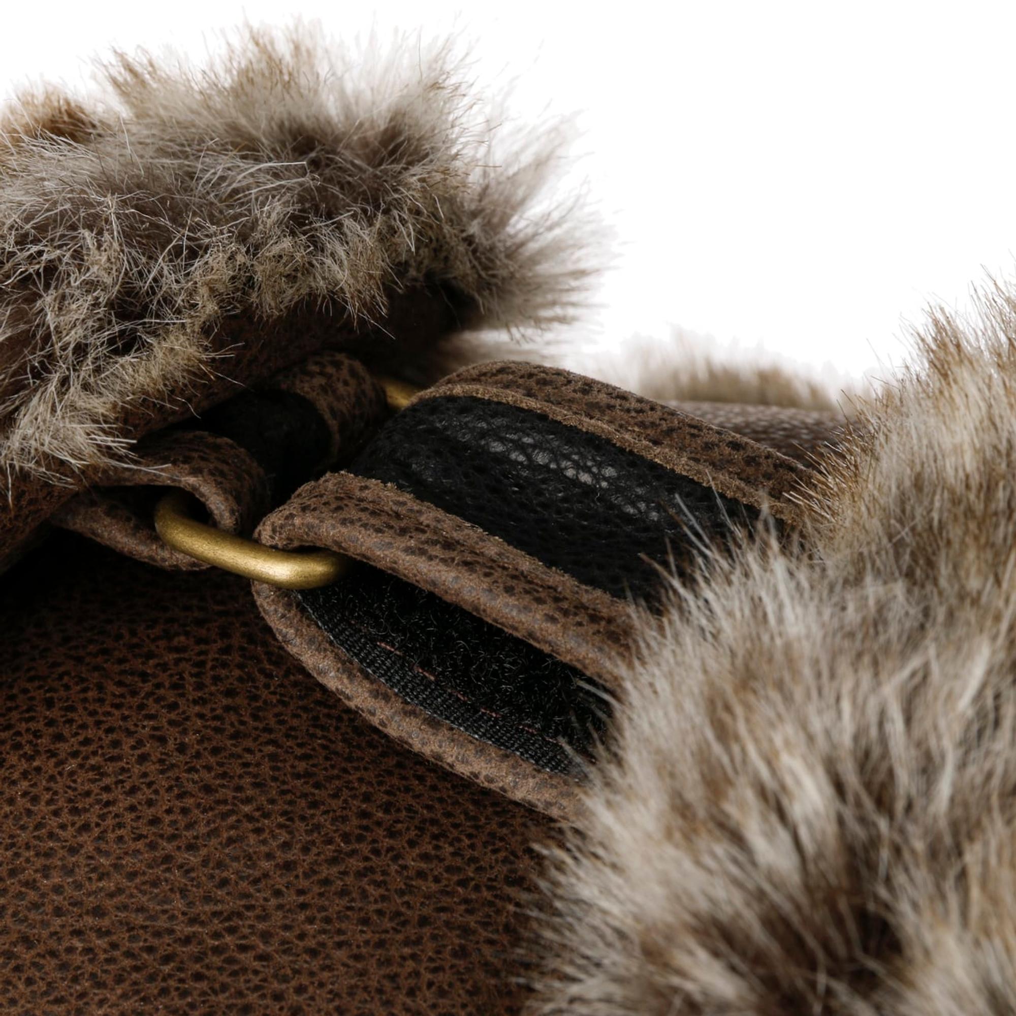 Product image 5 of 9 of Stetson Cowhide Bomber Aviator Hat - Brown/Black