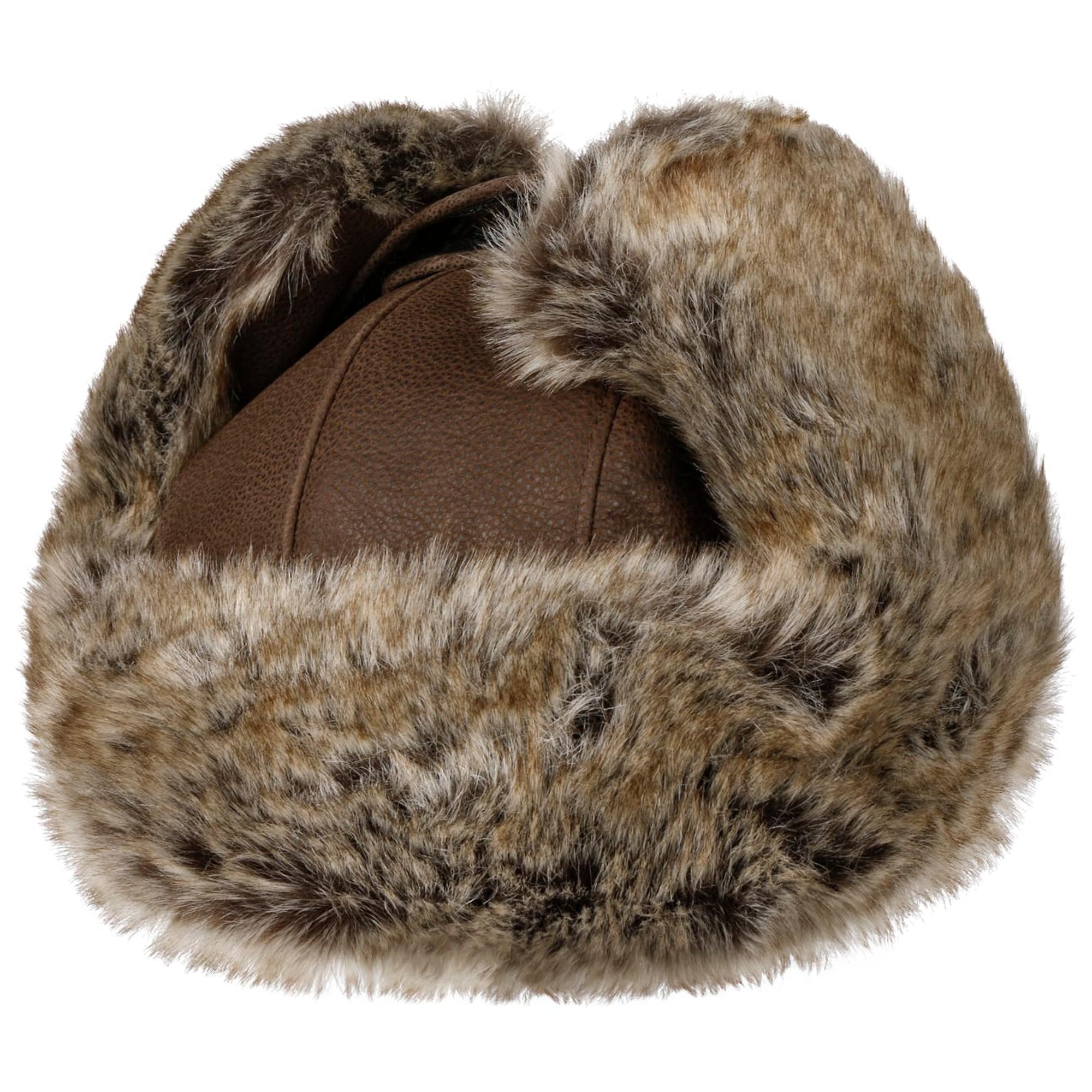 Product image 8 of 9 of Stetson Cowhide Bomber Aviator Hat - Brown/Black