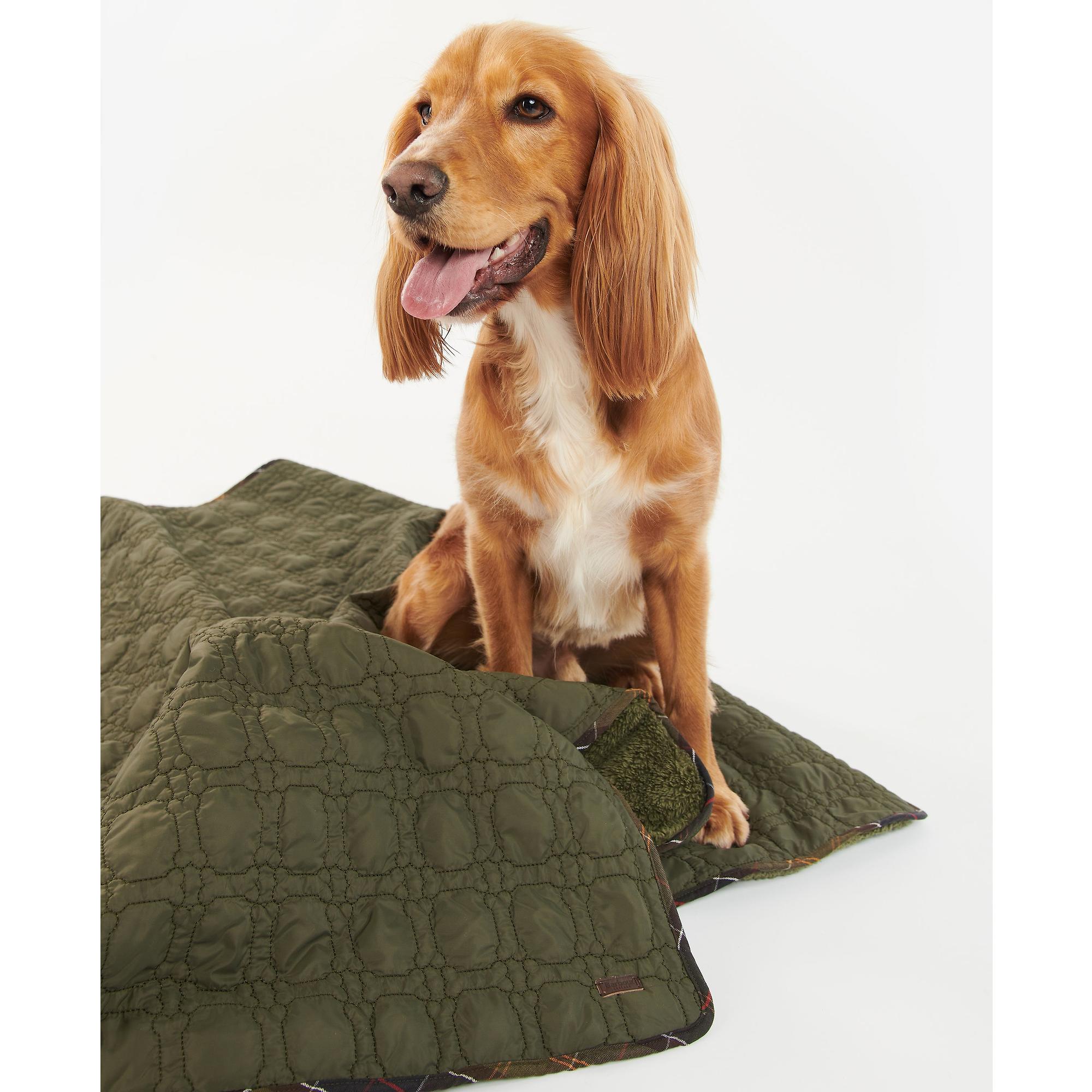 Product image 2 of 9 of Barbour Dog Bone Quilted Blanket - Dark Olive