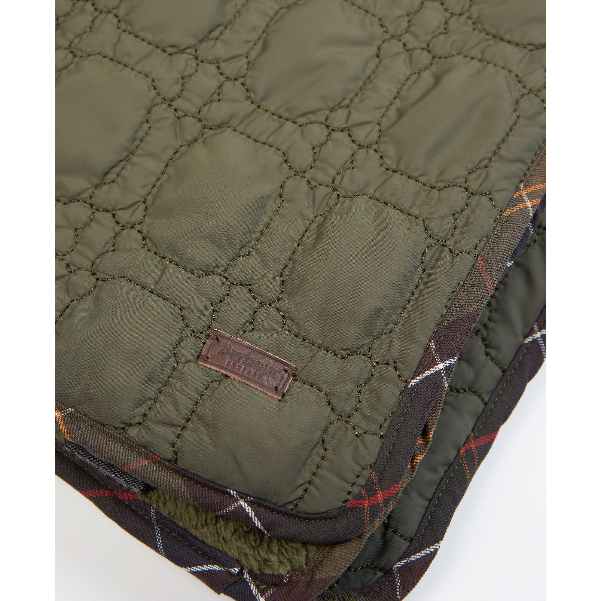 Product image 6 of 9 of Barbour Dog Bone Quilted Blanket - Dark Olive