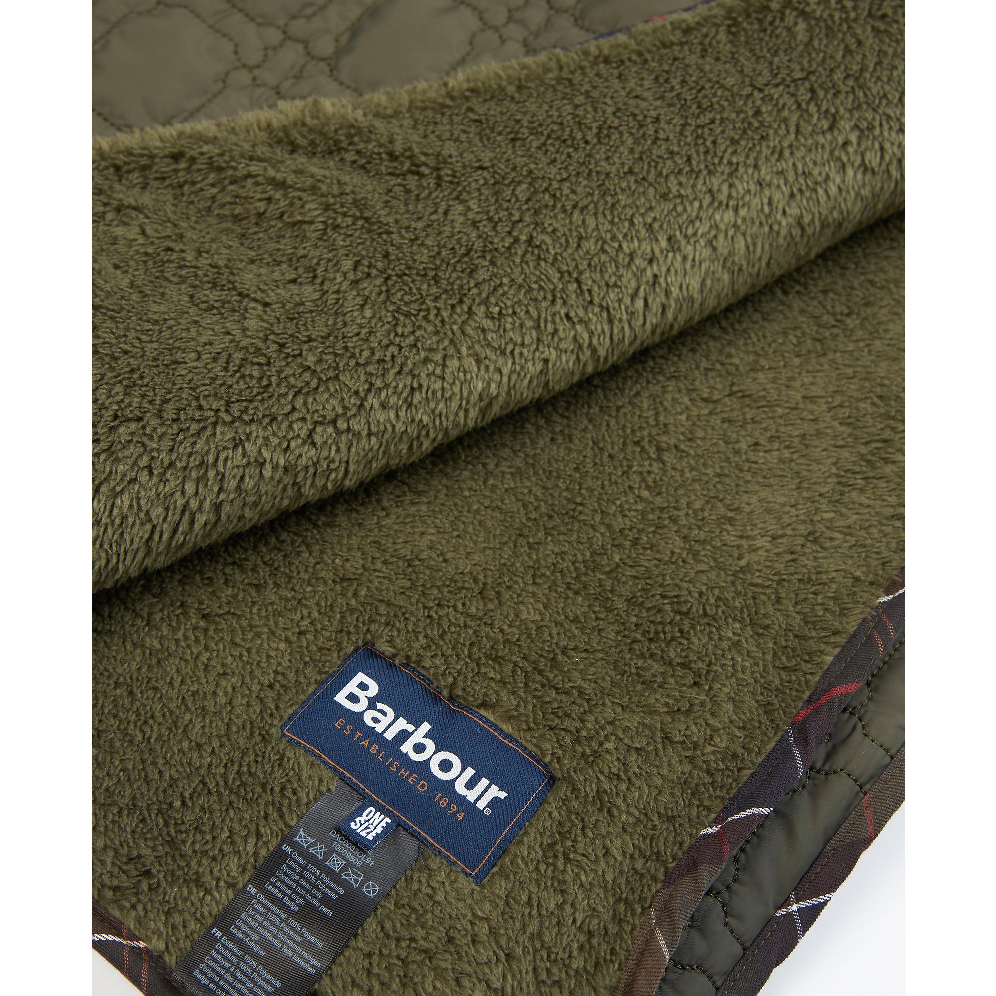 Product image 5 of 9 of Barbour Dog Bone Quilted Blanket - Dark Olive